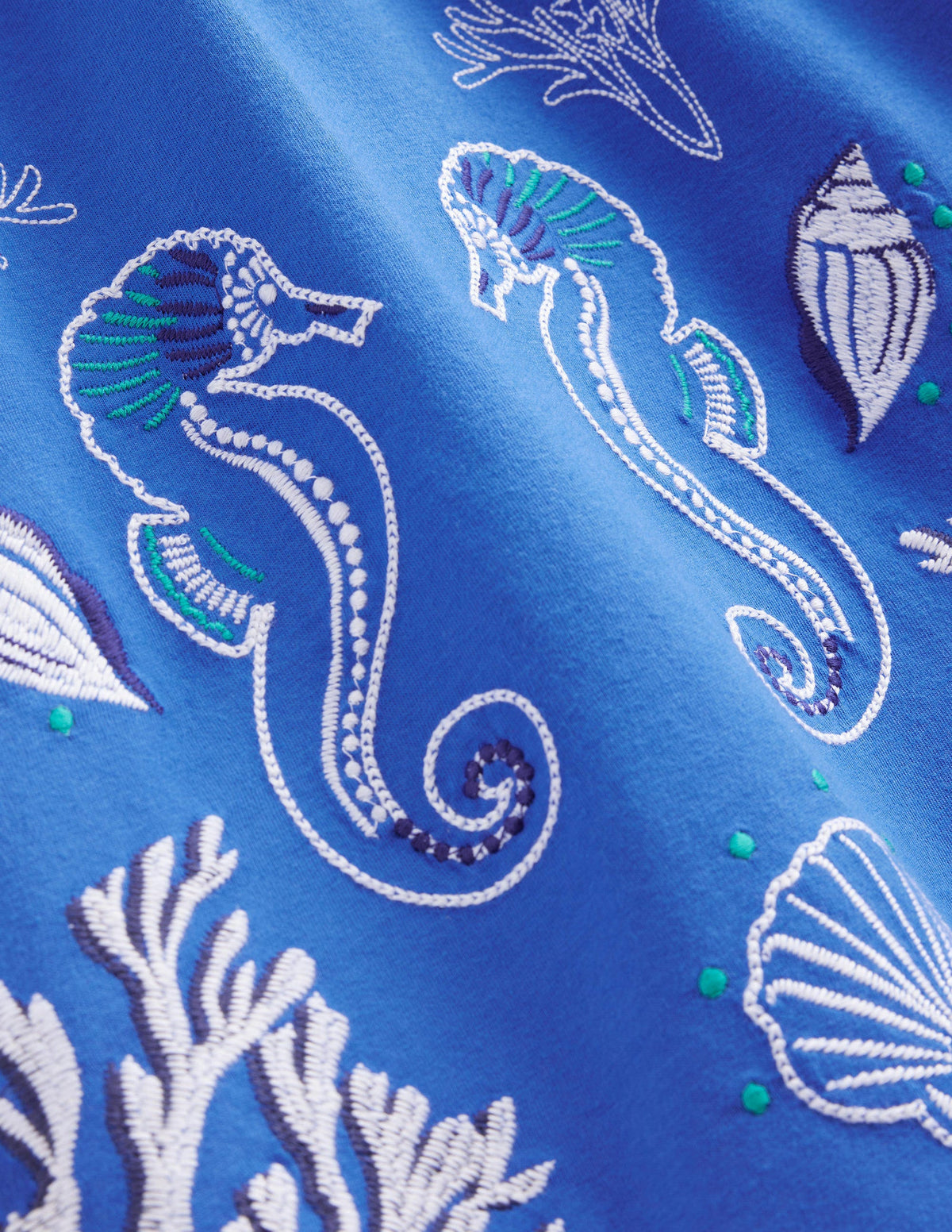 Relaxed Waist Jersey Dress-Cabana Blue - Image 3