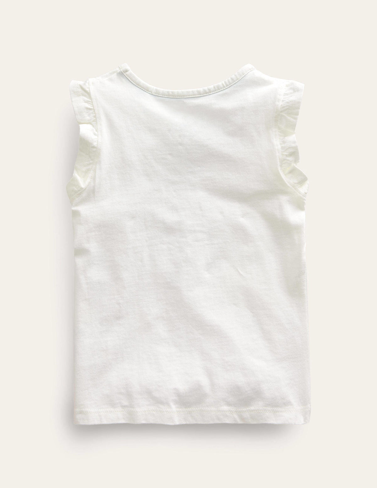 Superstitch Frill T-Shirt-Vanilla Pod - Image 2