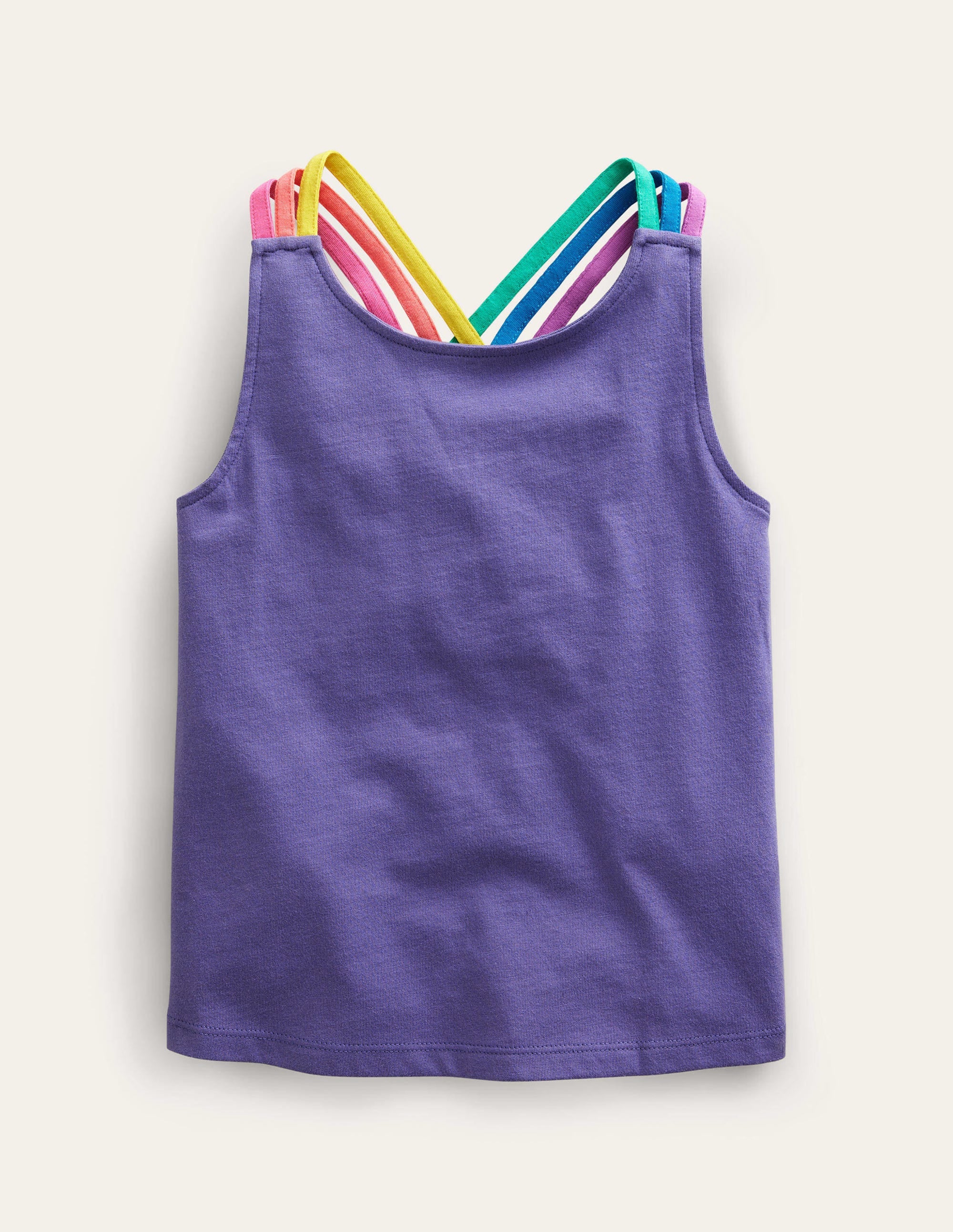 Rainbow Cross-Back Tank-Soft Starboard Blue - Image 1