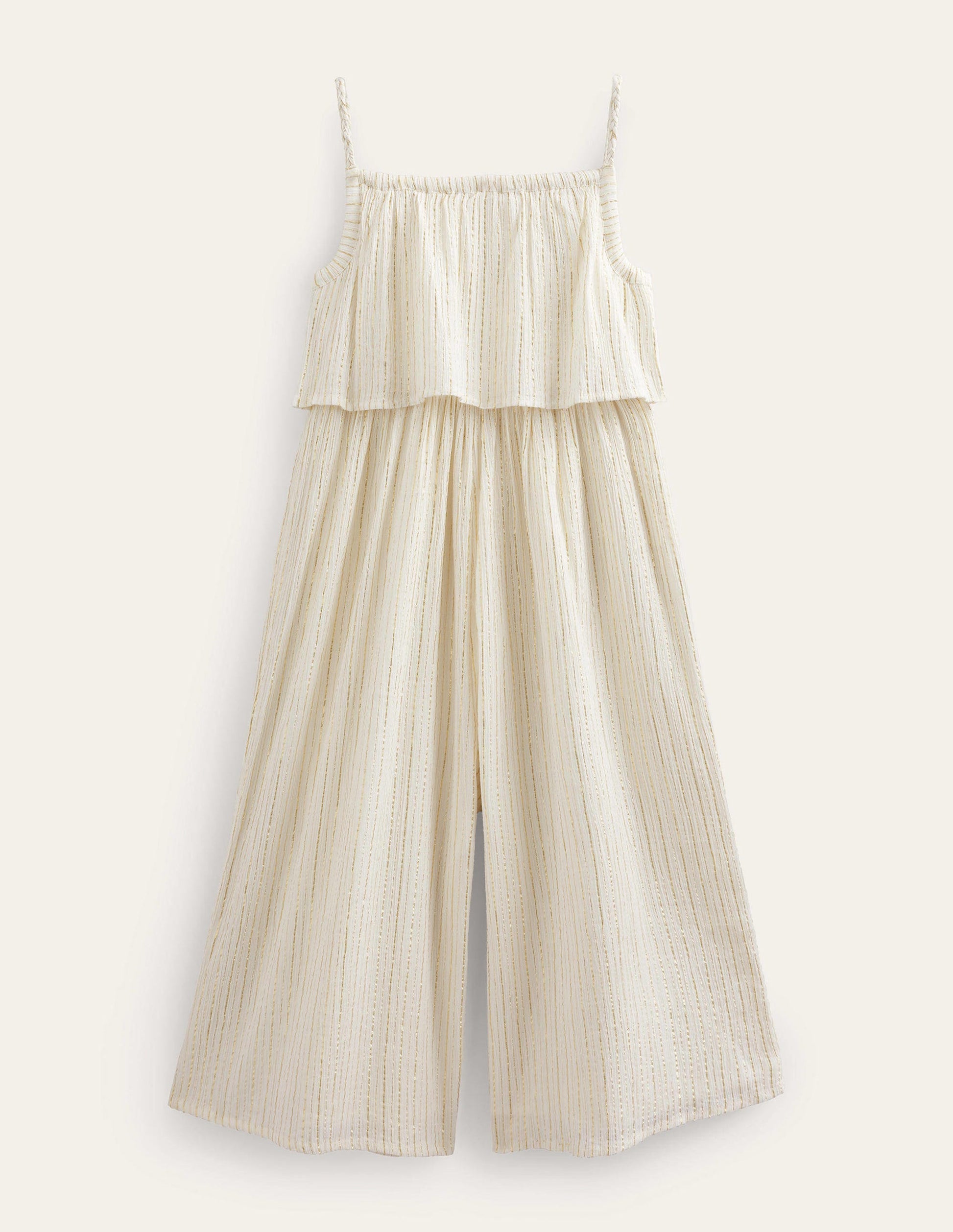 Wide Leg Jumpsuit-Ivory-1