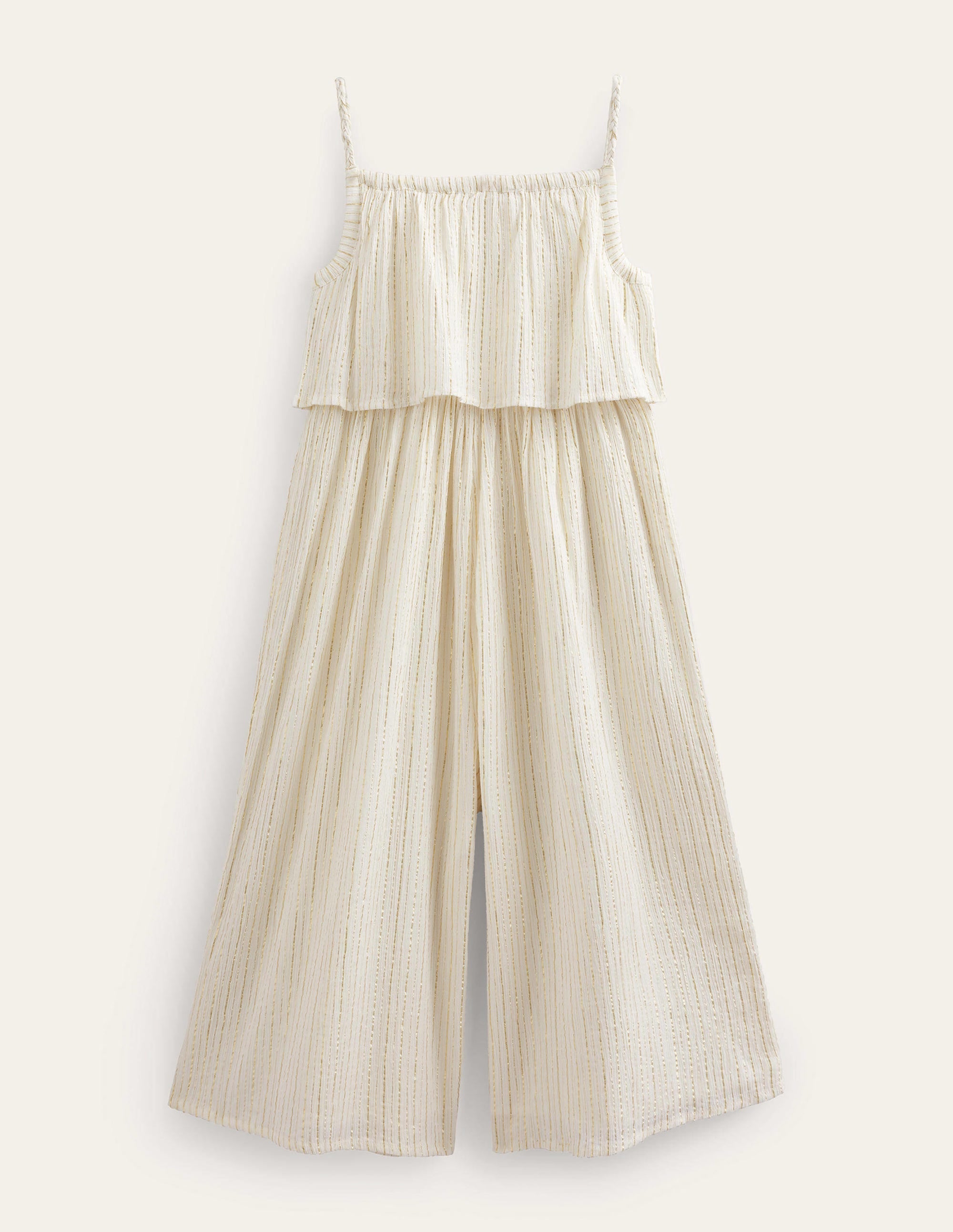 Wide Leg Jumpsuit-Ivory - Image 1