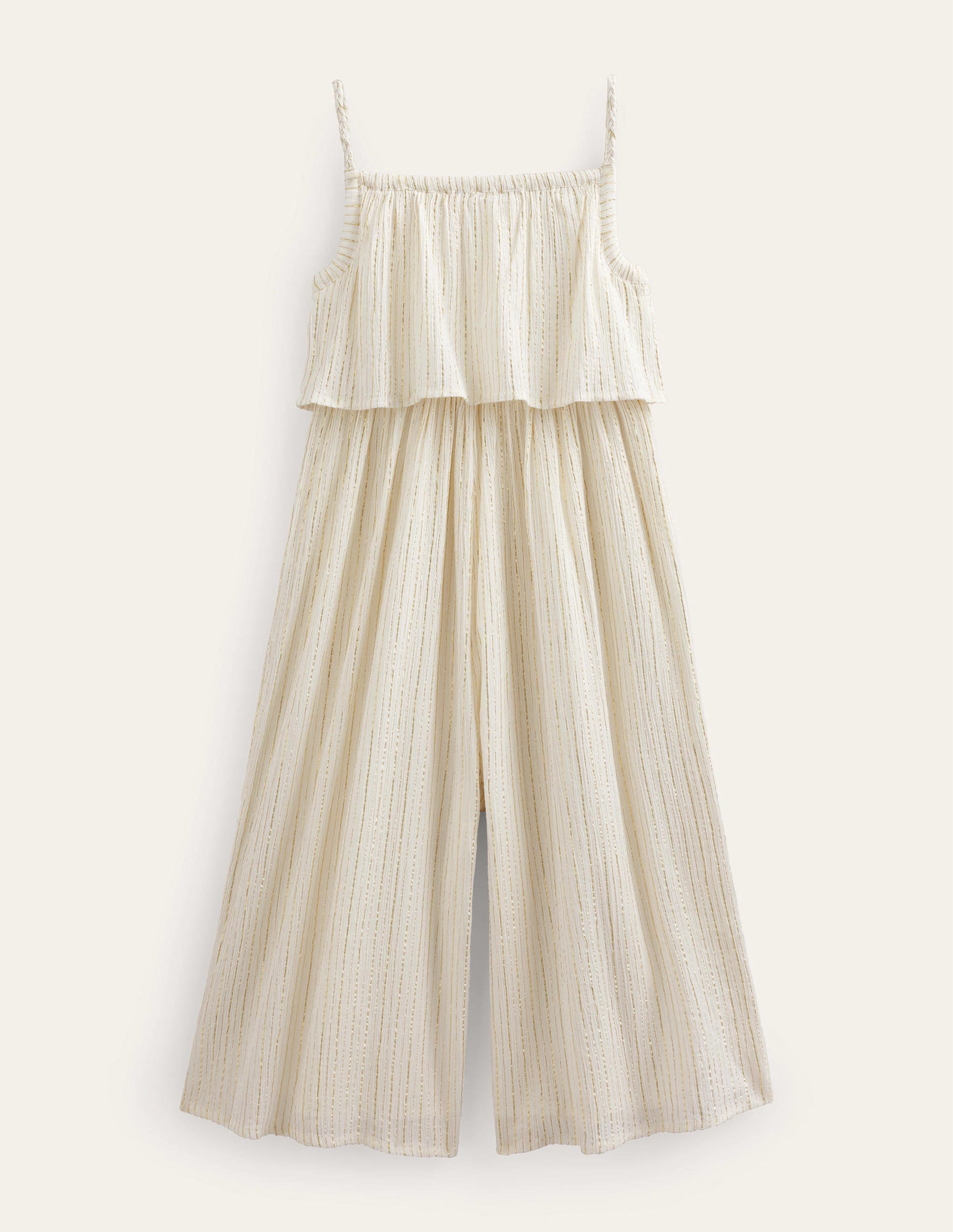 Wide Leg Jumpsuit-Ivory - Image 2