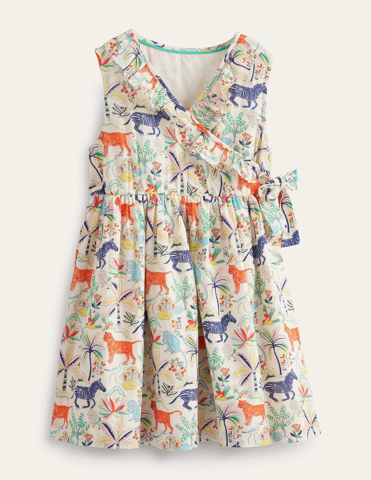 Wrap Dress-Vanilla Pod Tropical Garden - Image 1