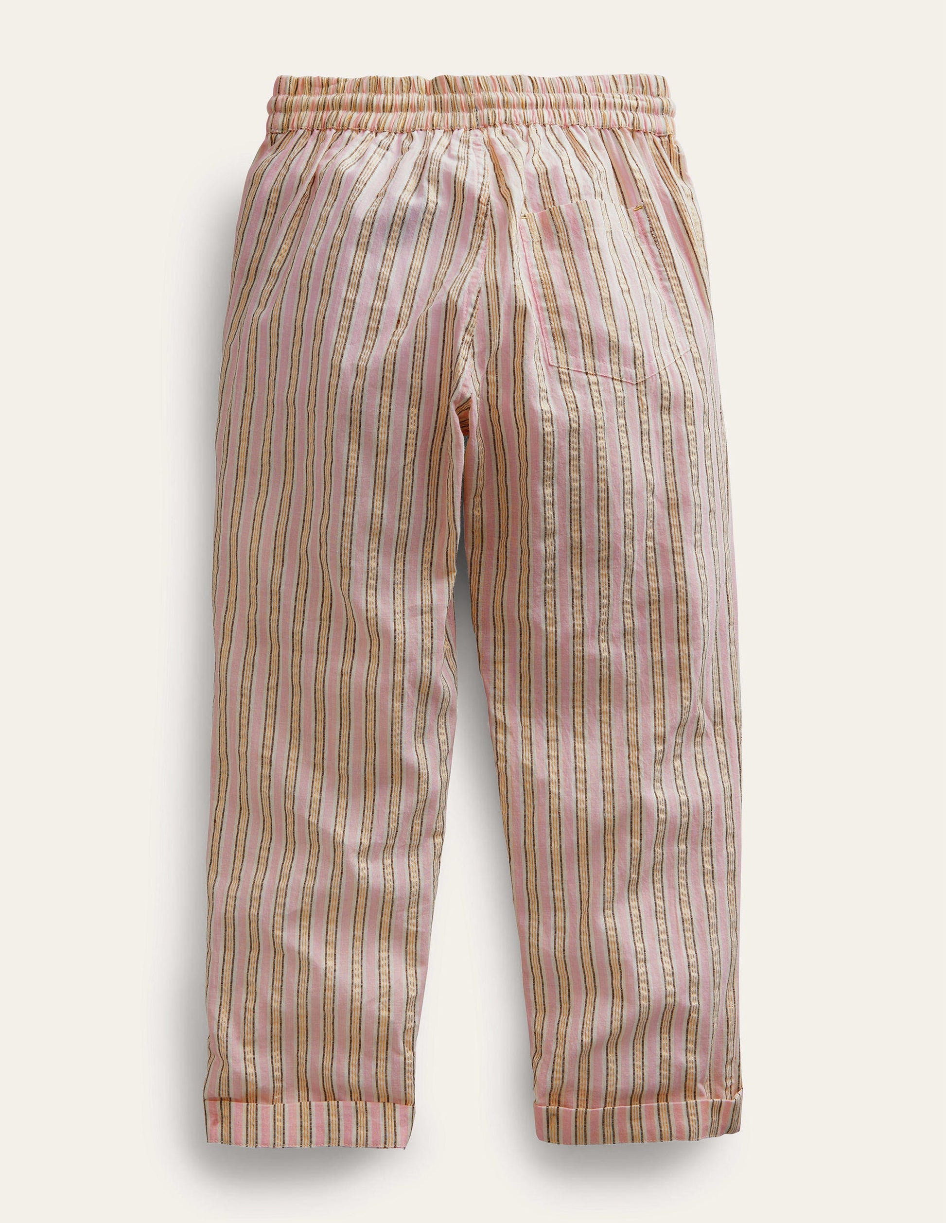 Stripe Pull On Pants-Lilac and Metallic Stripe-2