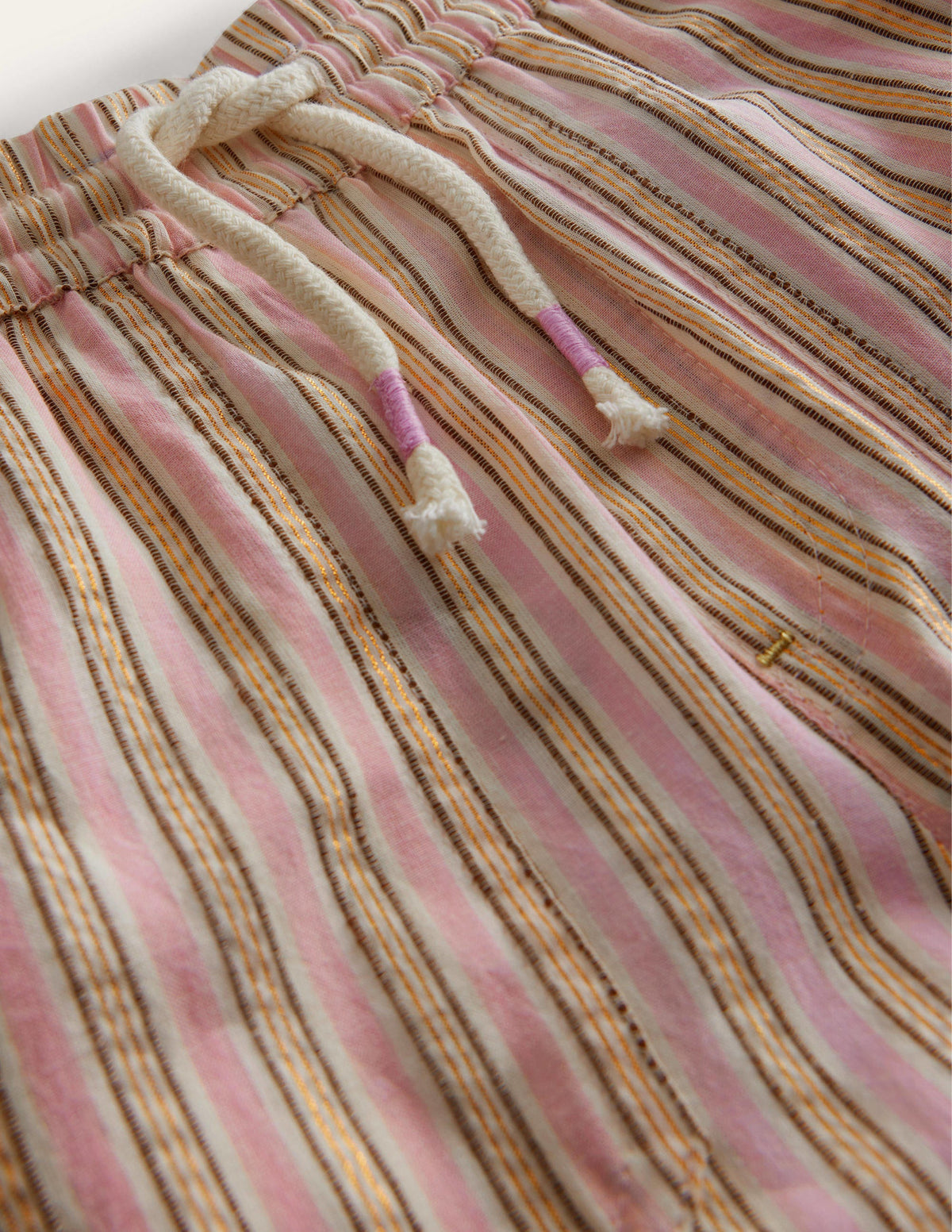 Stripe Pull On Pants-Lilac and Metallic Stripe-3