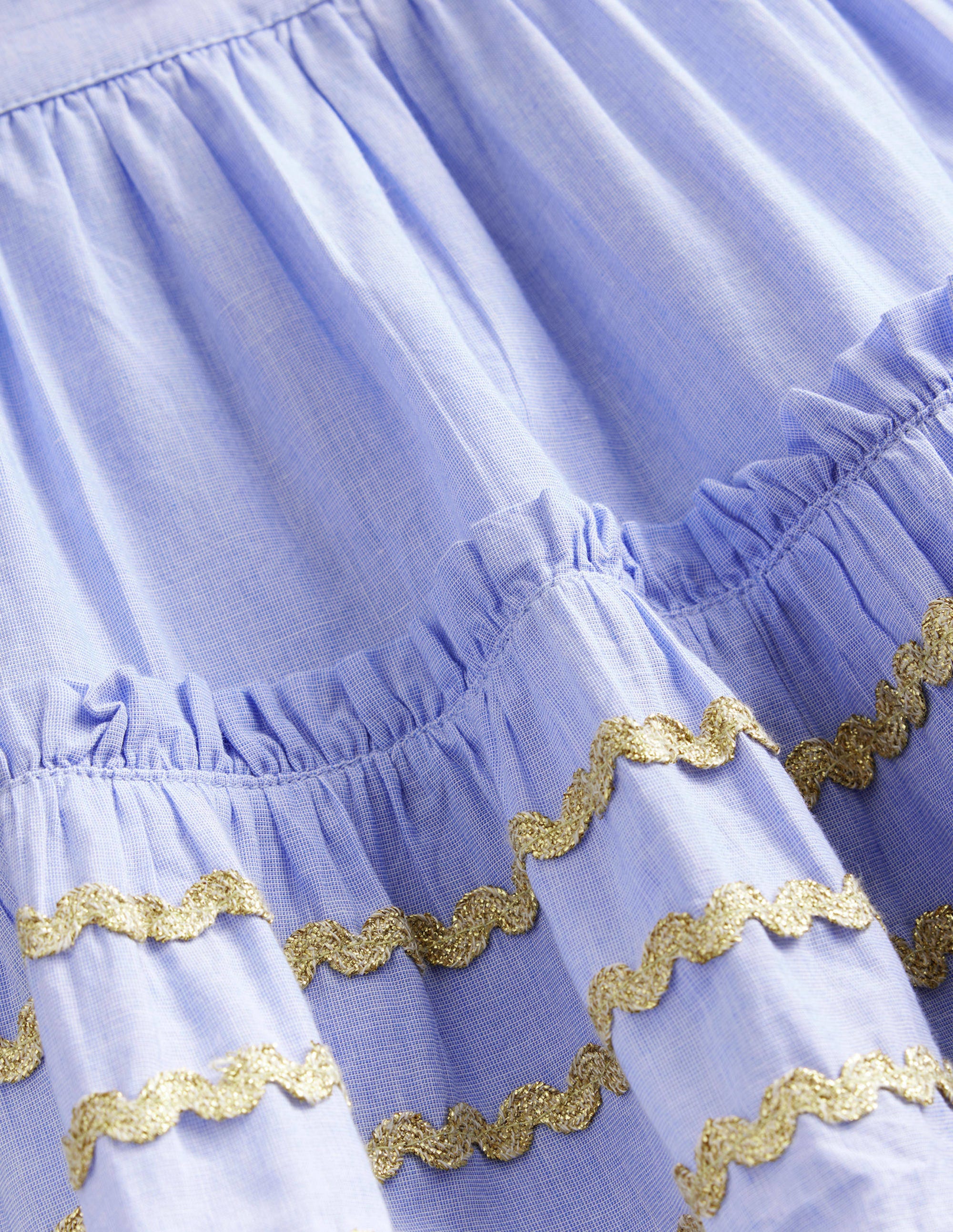 Seam Detail Ric Rac Skirt-End on End - Image 3