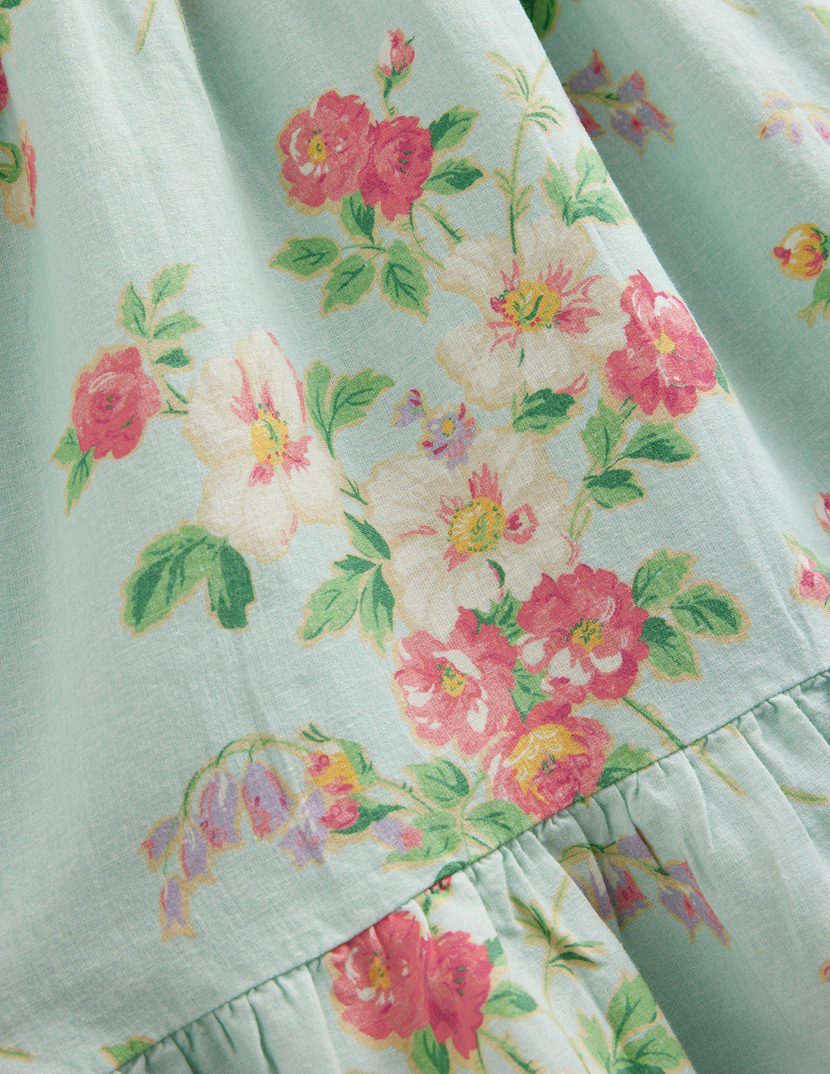 Dip Hem Ruffle Dress-Multi Vintage Floral - Image 3
