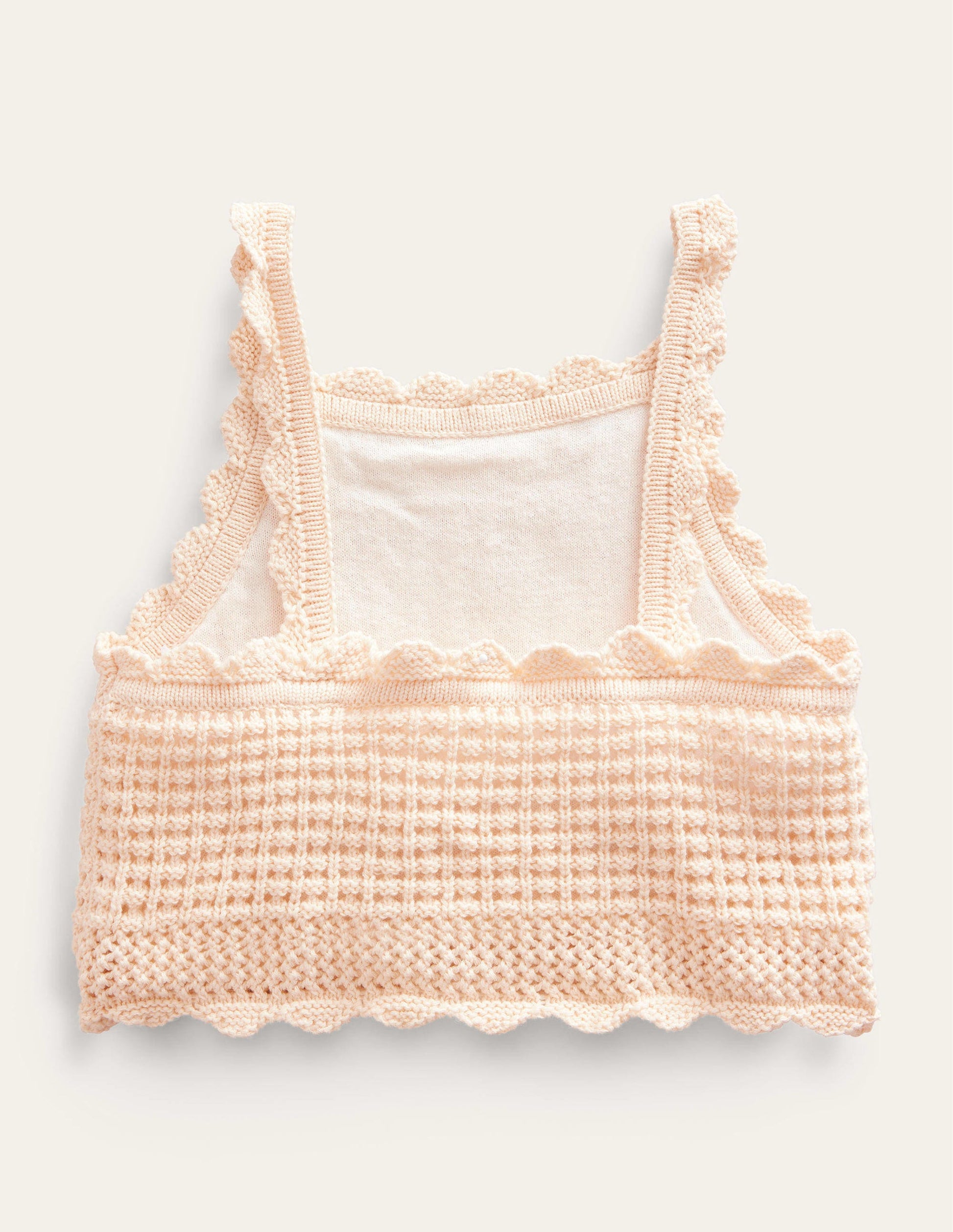 Mock Crochet Top-Dorset Cream-2