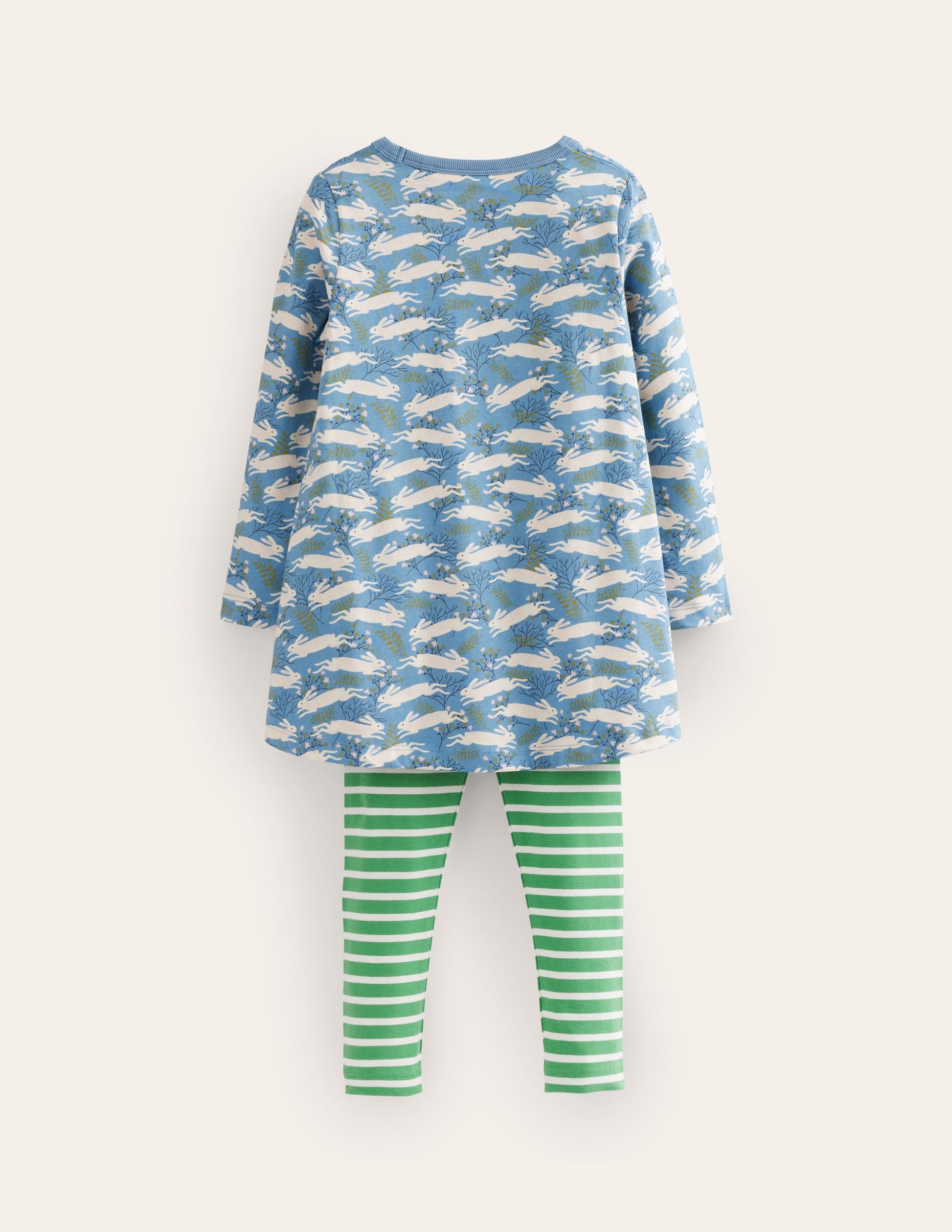 Tunic and Leggings Set-Blue Bunny Hop-2