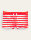 Swim Trunks B1815-Strawberry Tart & Ivory Stripe