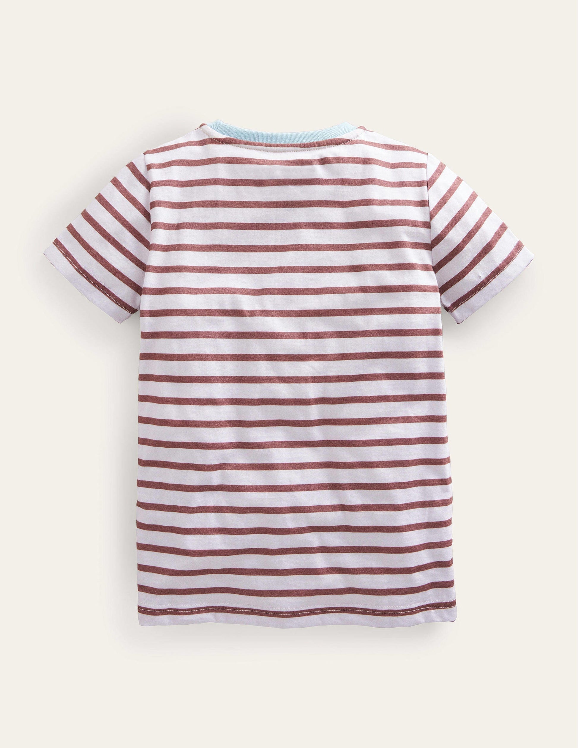 Reverse Appliqué T-shirt-Red/Ivory Stars-2