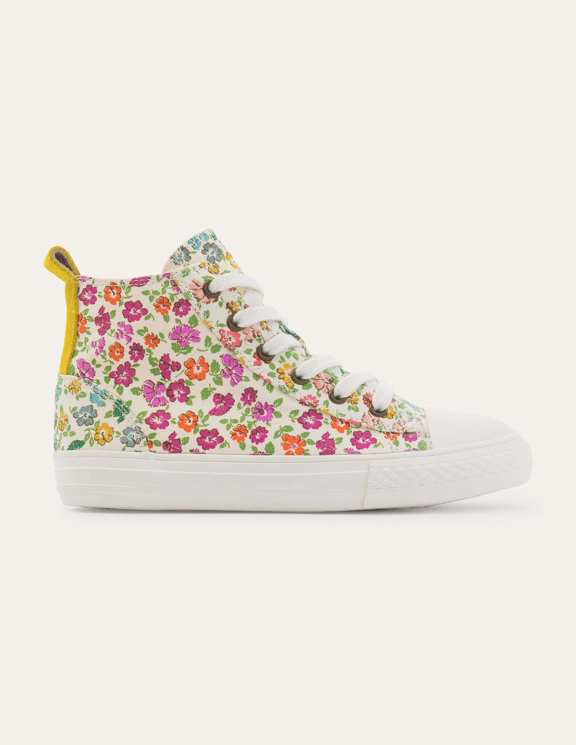 High Top Sneakers-Pink Floral-1