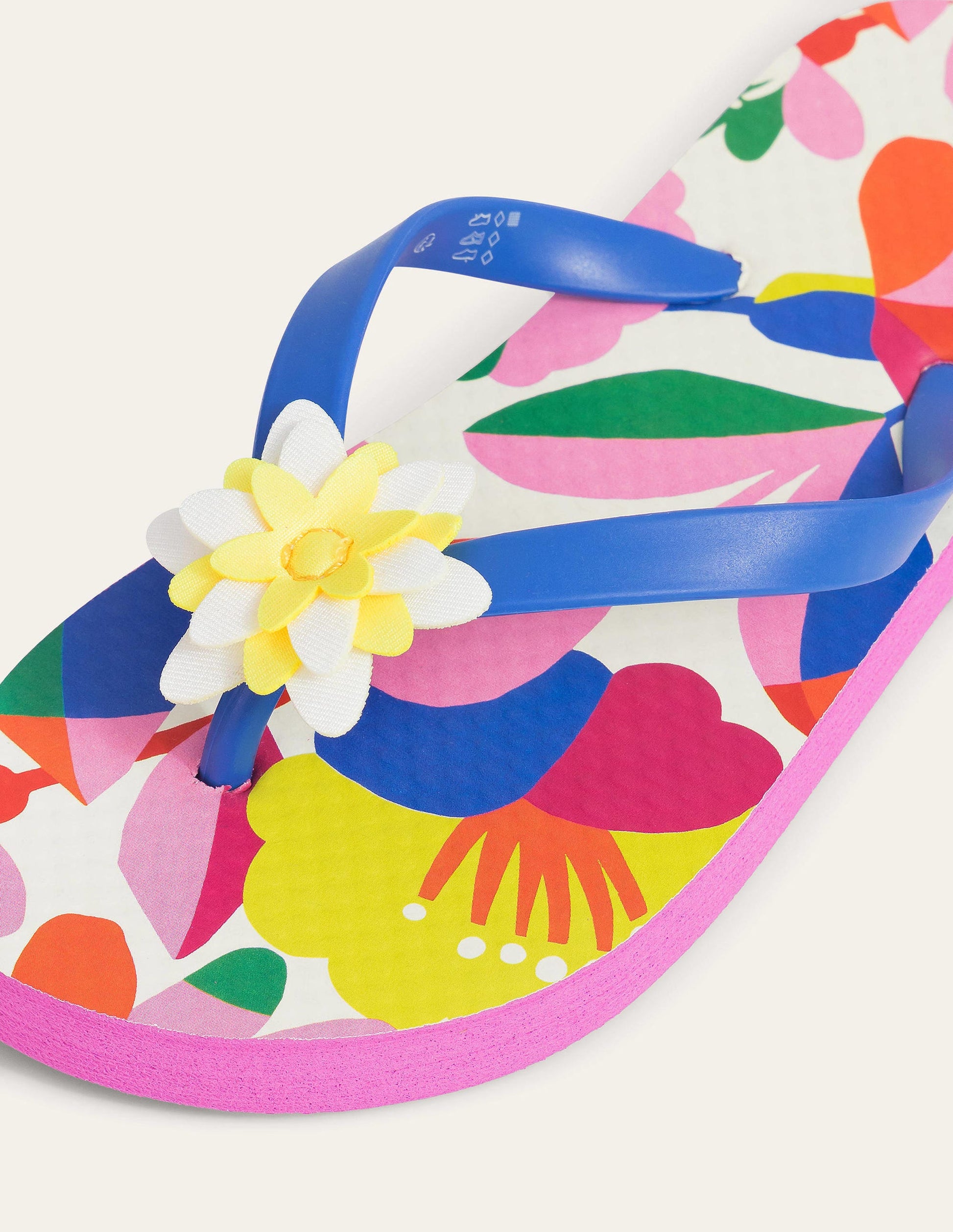 Flip Flops (Girls)-Multi Floral-3