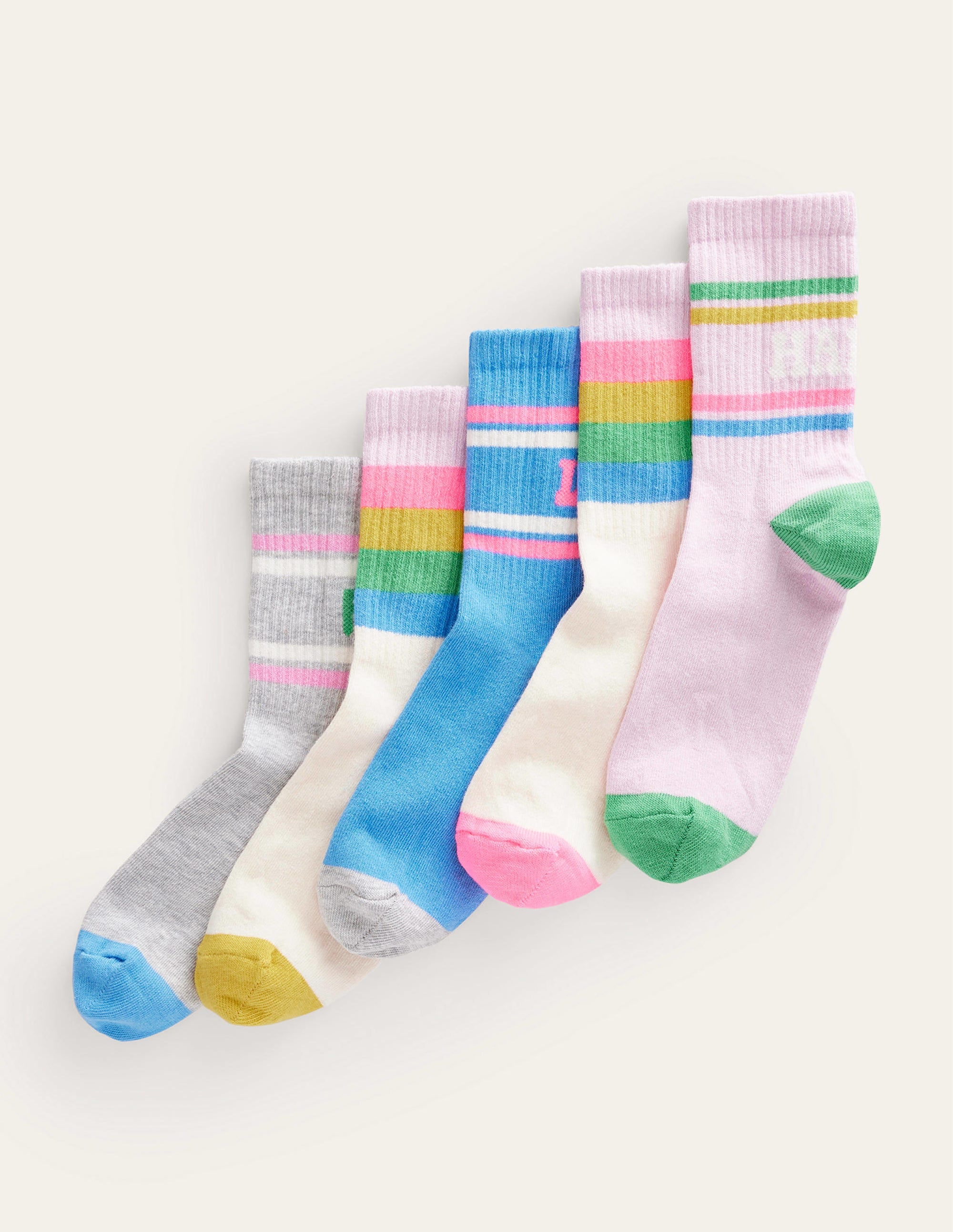 Sock Box 5 Pack-Multi Slogan - Image 1