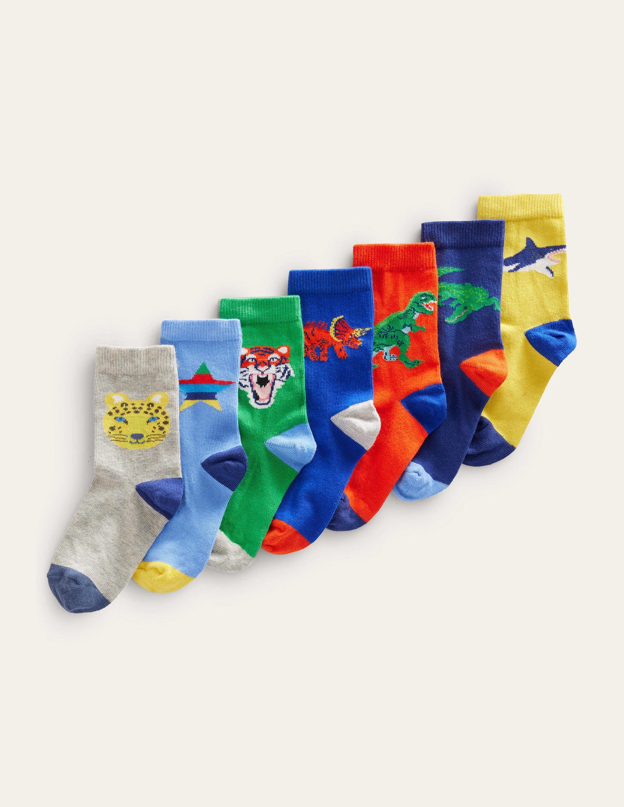 Sock Box 7 Pack-Multi animals - Image 1