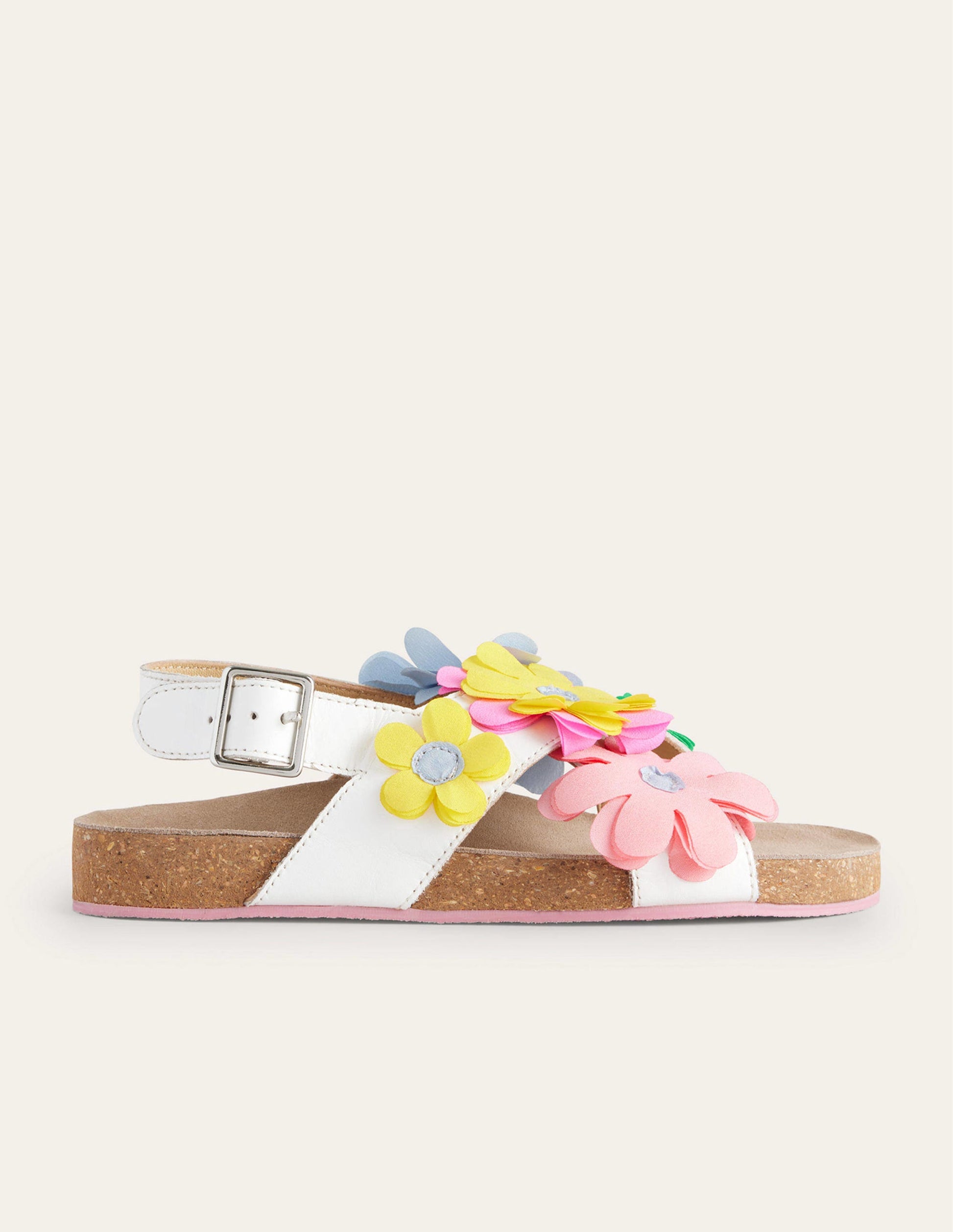 Crossover Sandals-White-1