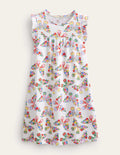 Printed Nightgown-Ivory Butterflies