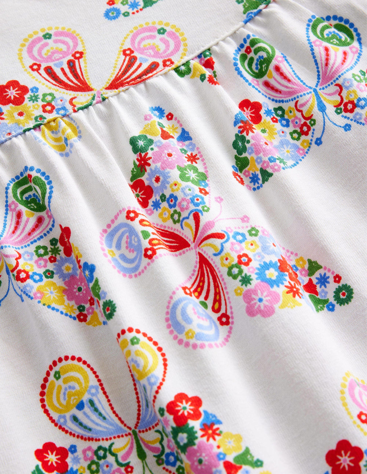 Printed Nightgown-Ivory Butterflies - Image 3