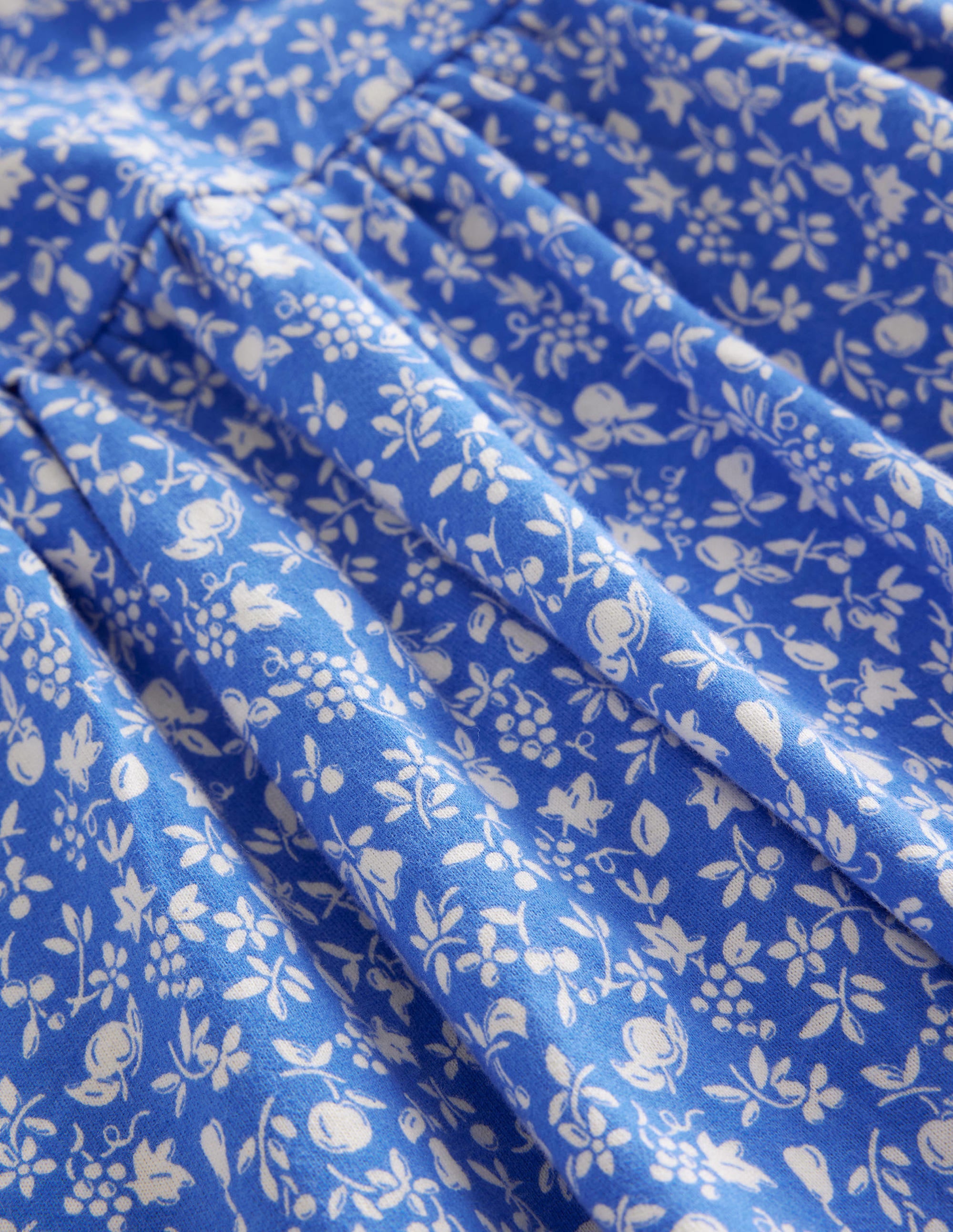 Short Sleeve Fun Jersey Dress-Penzance Blue Orchard - Image 3