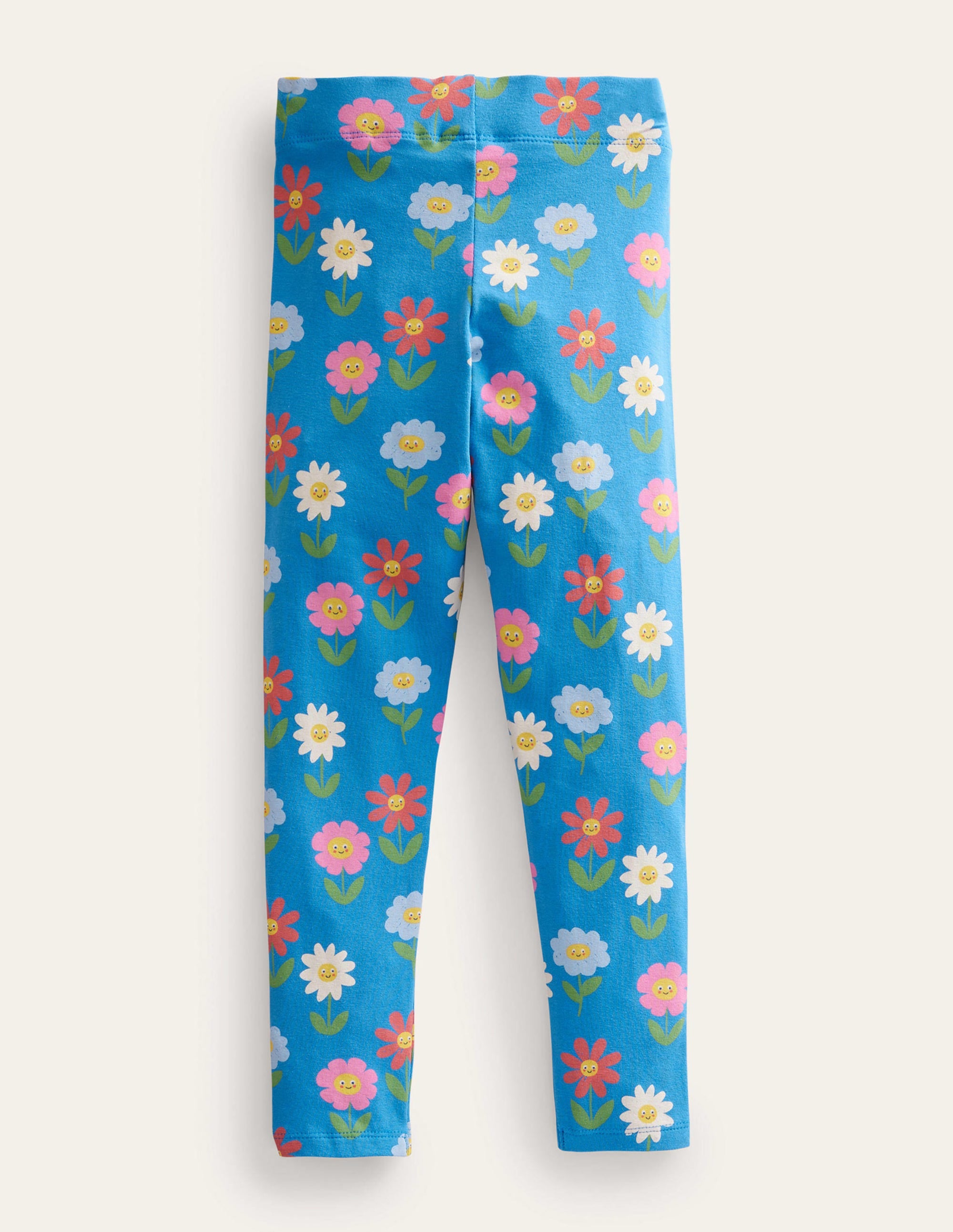 Fun Leggings-Penzance Blue Flowers - Image 2