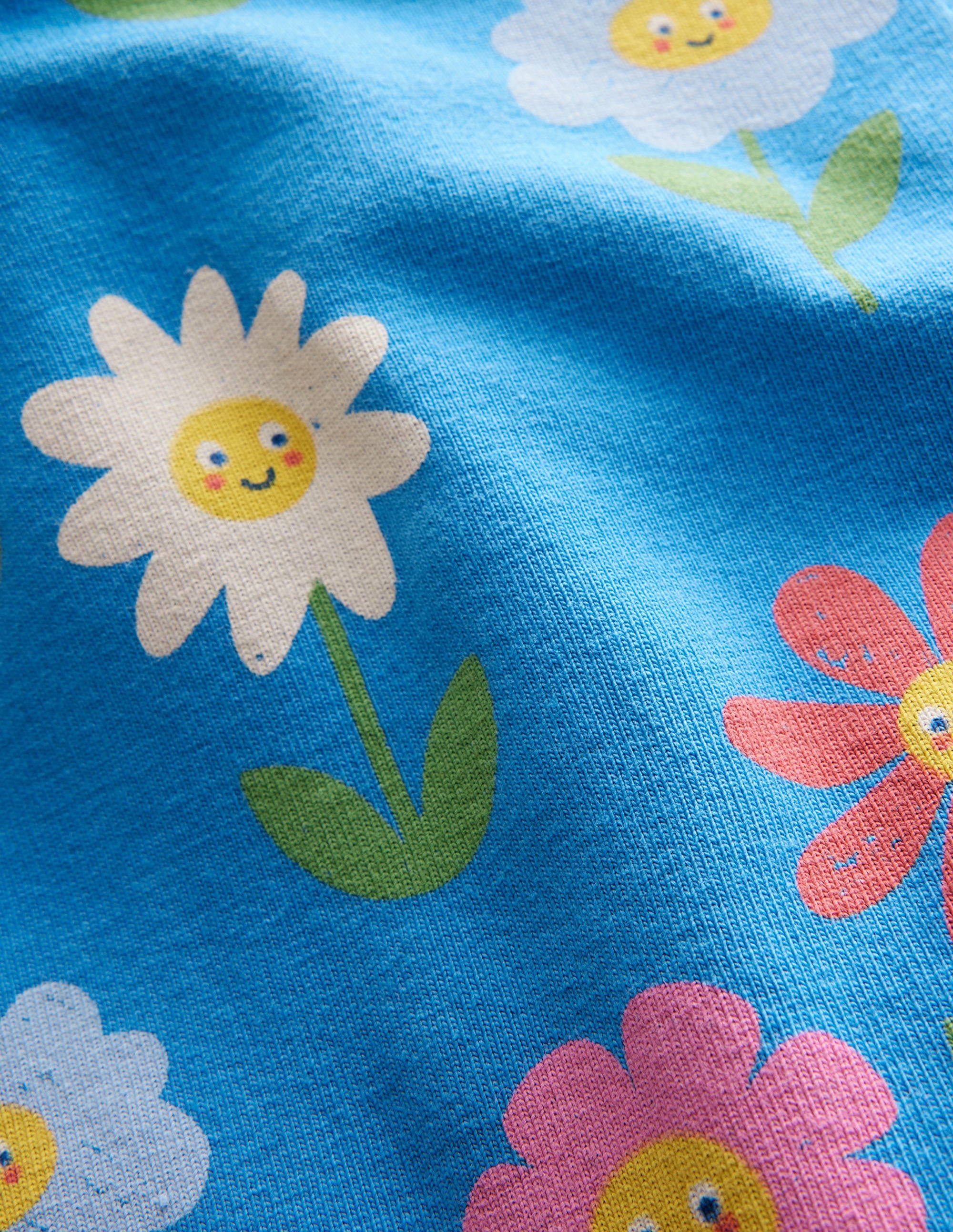 Fun Leggings-Penzance Blue Flowers - Image 3