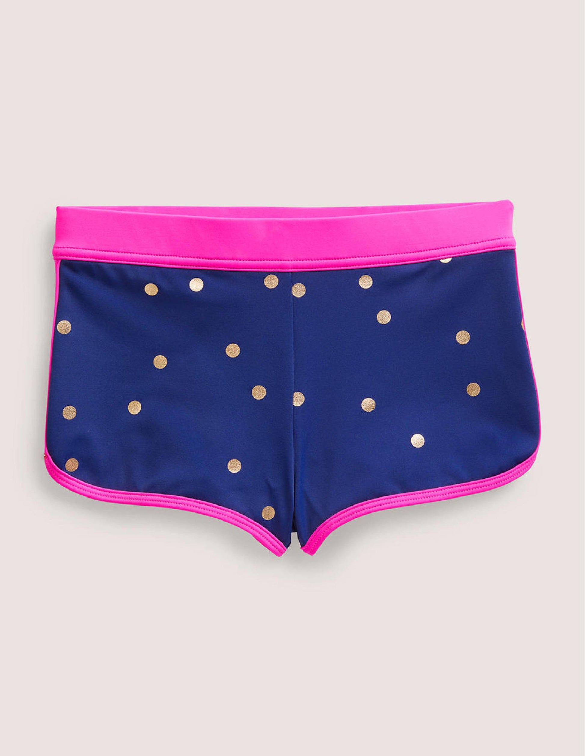 Patterned Swim Shorts-Harmony Blue Gold Spot-1