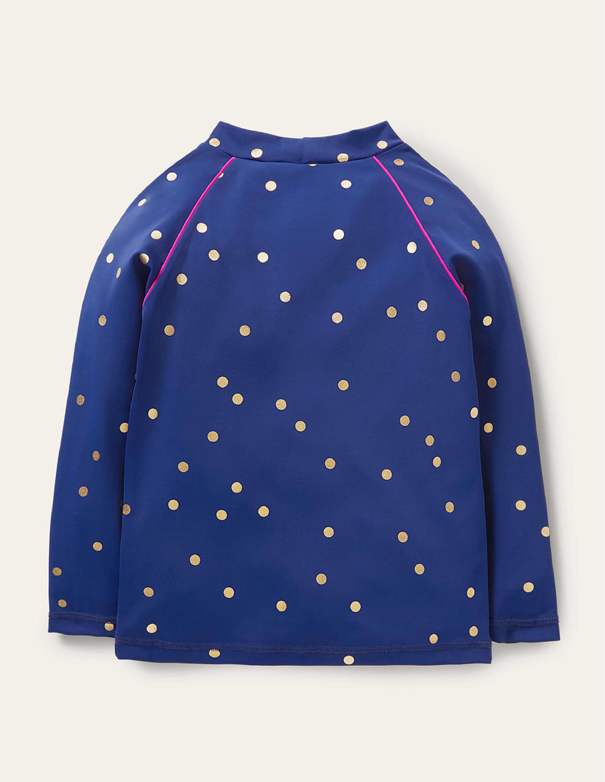 Patterned Rash Guard-Harmony Blue Gold Spot - Image 2