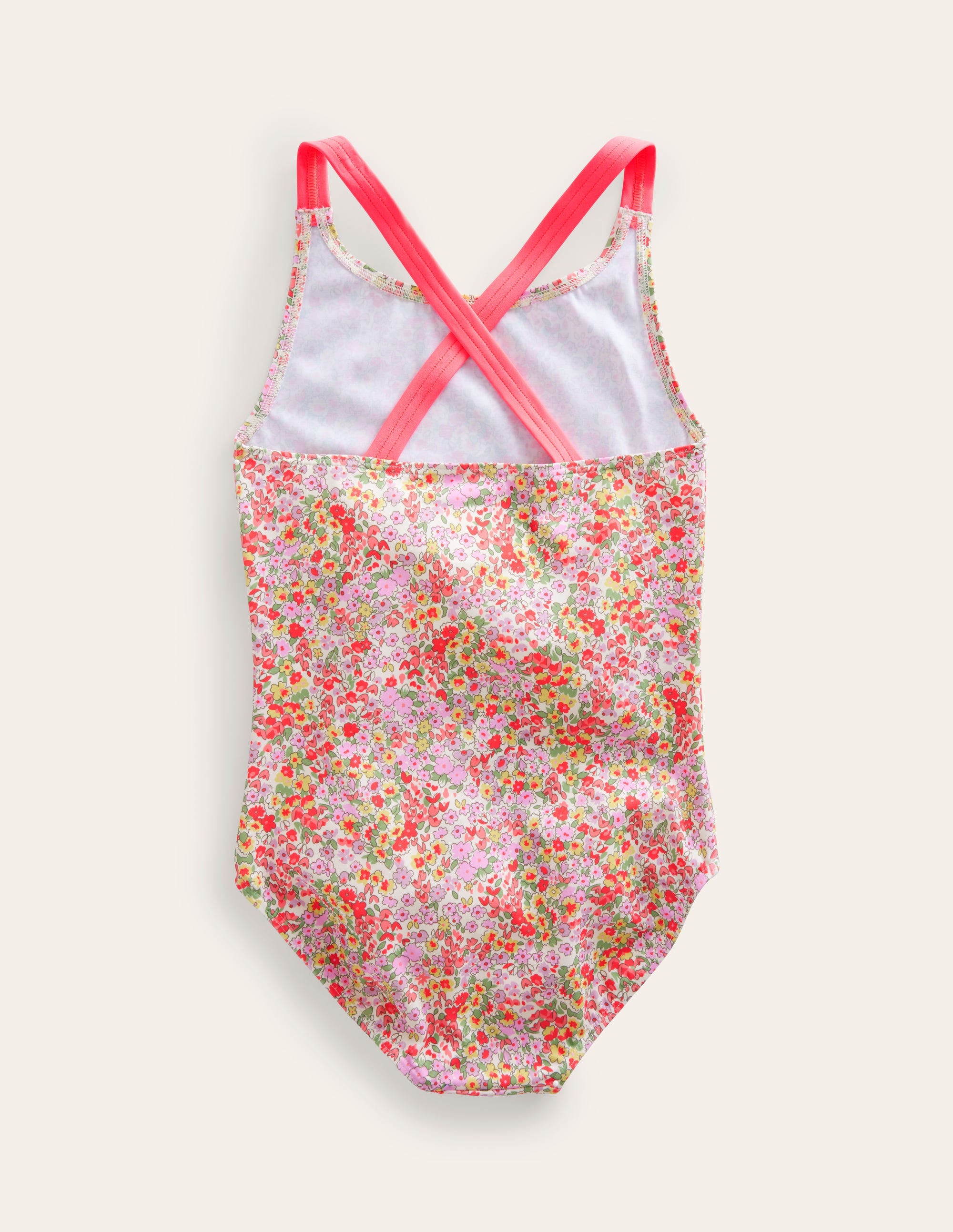 Cross-back Printed Swimsuit-Spring Time Floral - Image 2