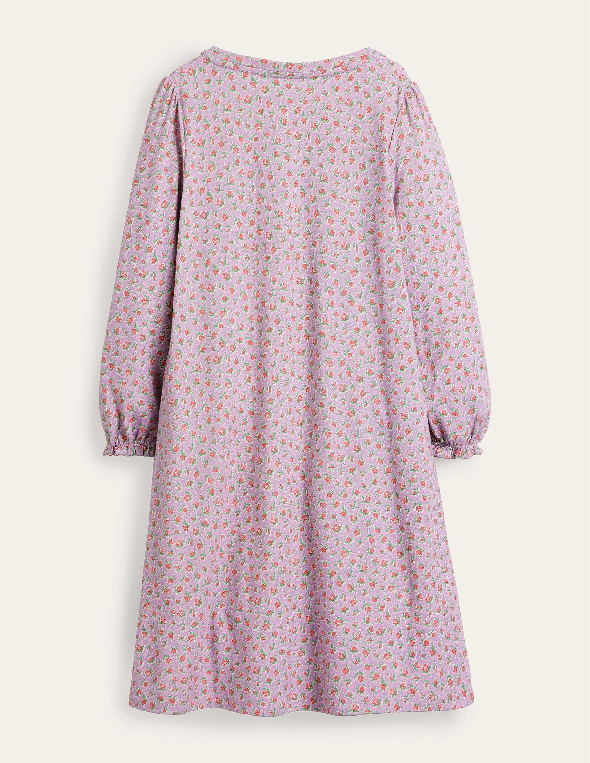 Printed Long-sleeved Nightie-Lilac Vintage Sprig-2