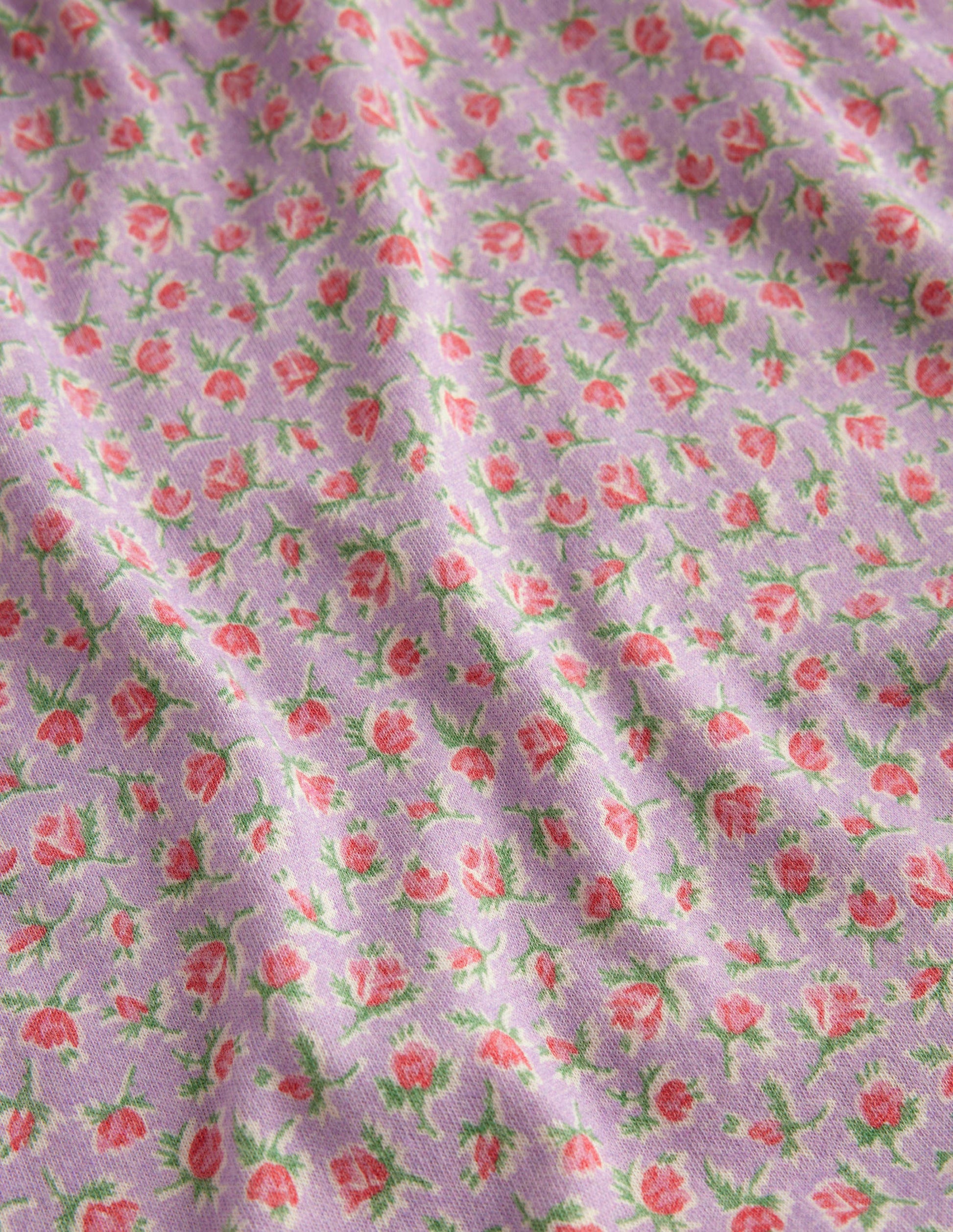 Printed Long-sleeved Nightie-Lilac Vintage Sprig-3