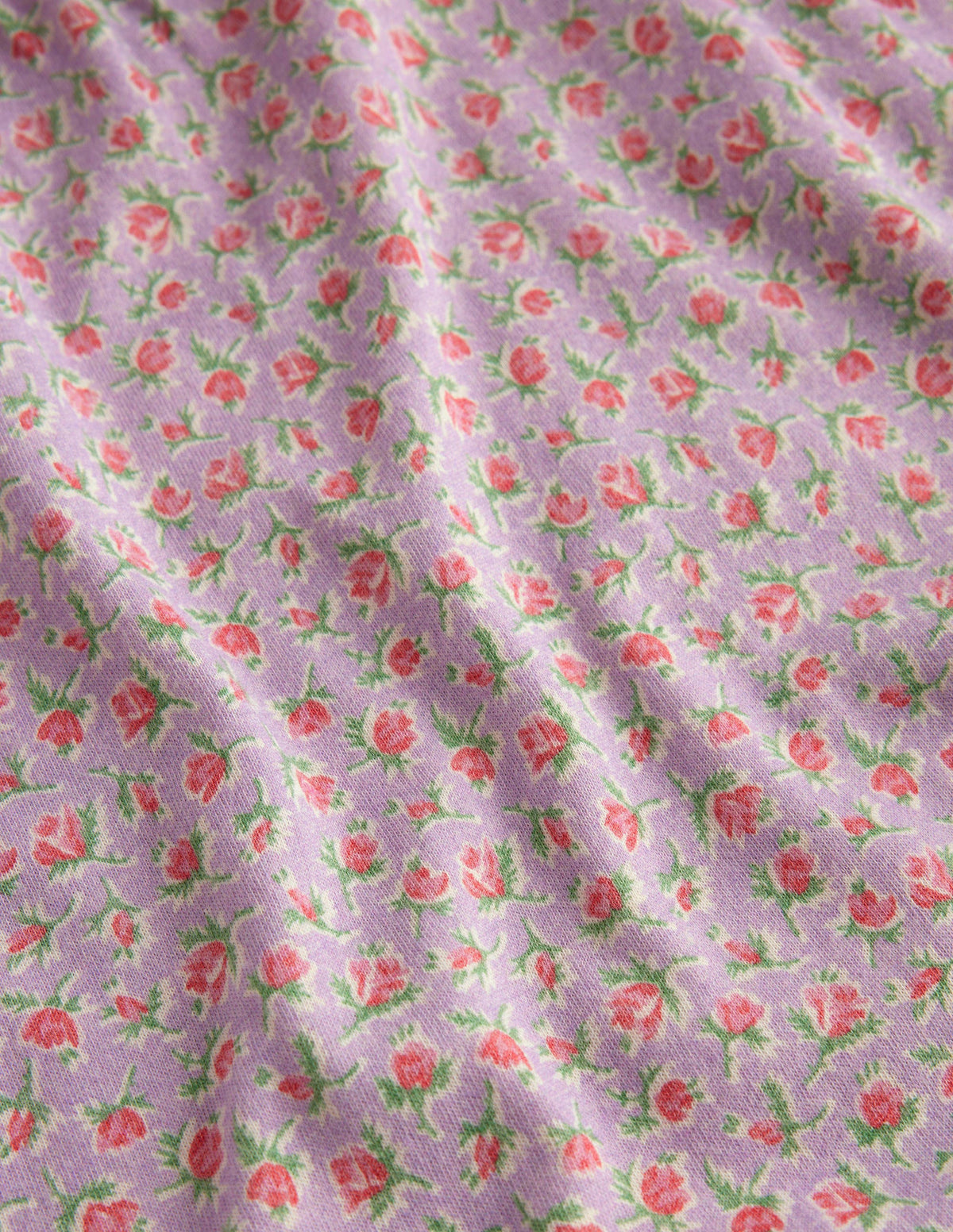Printed Long-sleeved Nightie-Lilac Vintage Sprig - Image 3