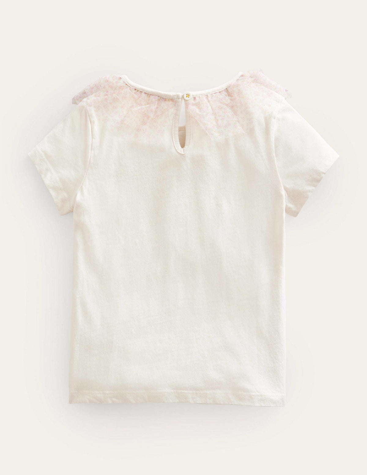 Tulle Jersey Top-Vanilla Pod - Image 2