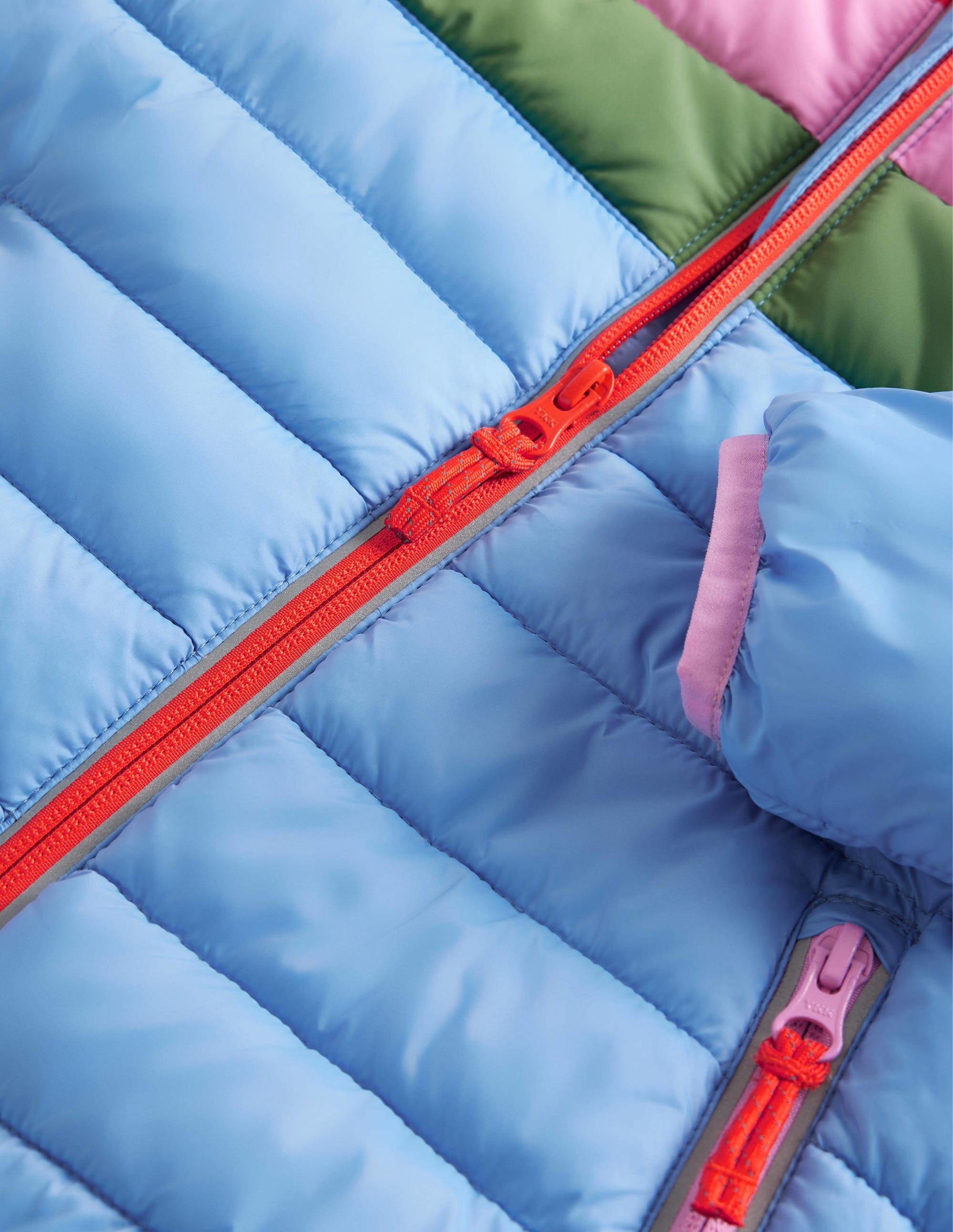Cosy Pack-away Padded Jacket-Provence Blue Stripe - Image 3