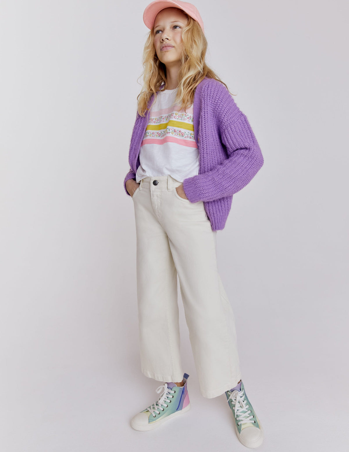 Straight Leg Flare Jean-Ecru-4