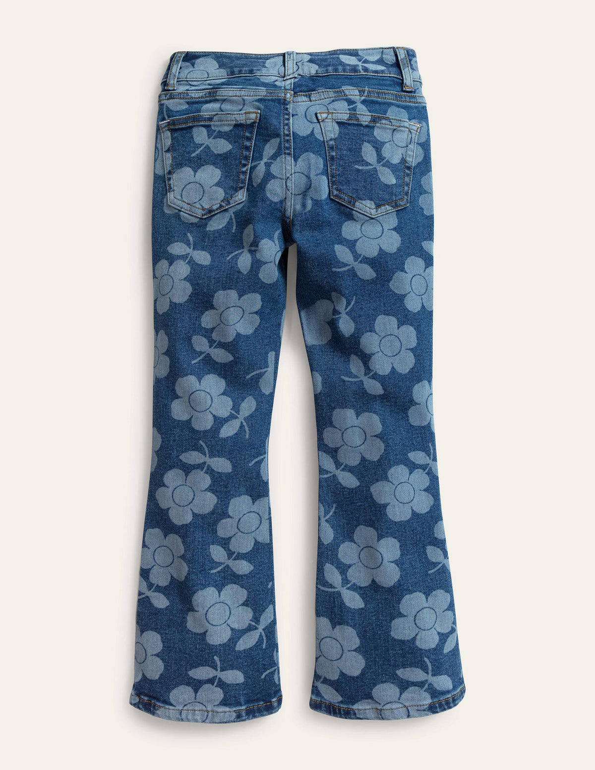 Kick Flare Jean-Denim Flower - Image 2