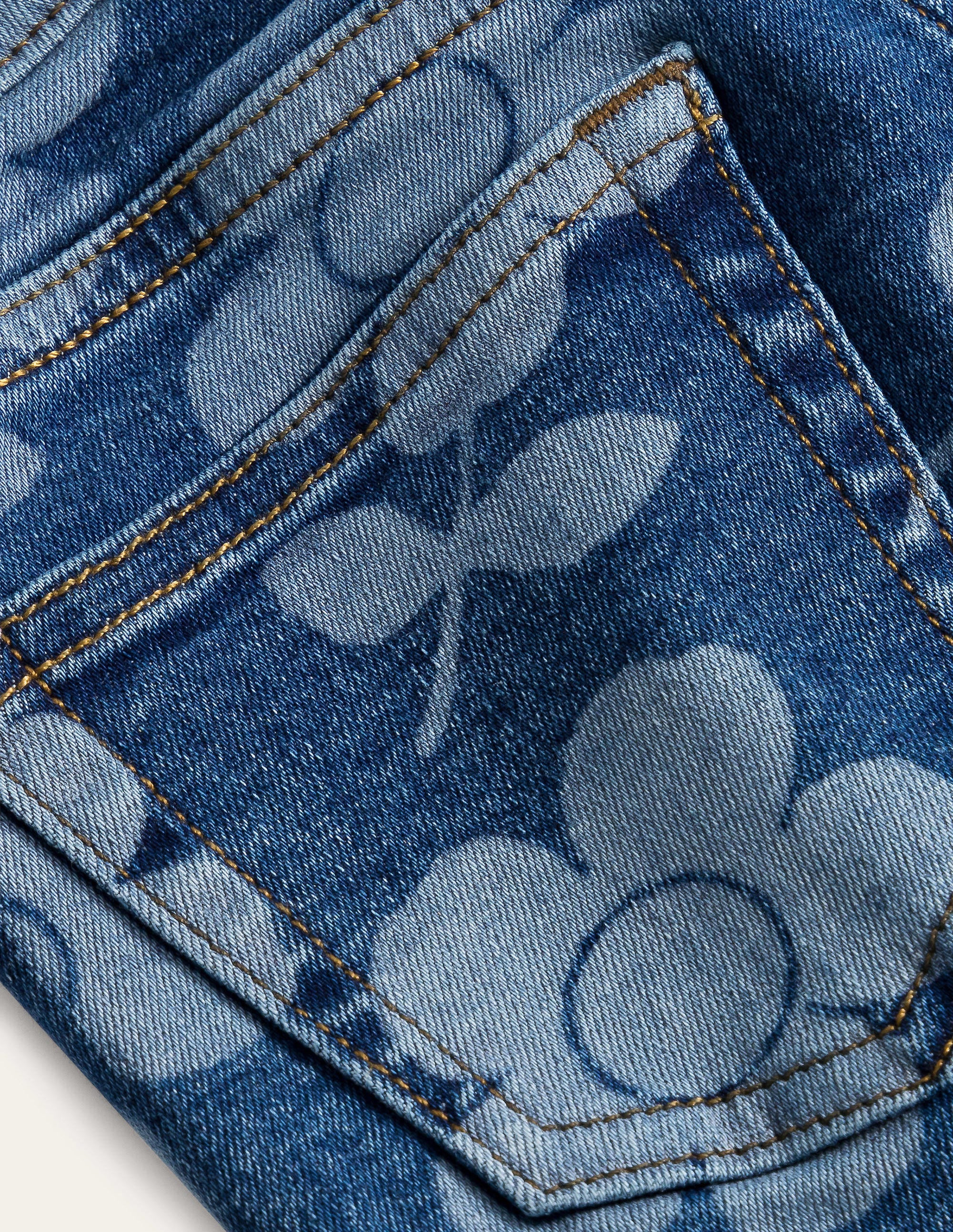 Kick Flare Jean-Denim Flower - Image 3