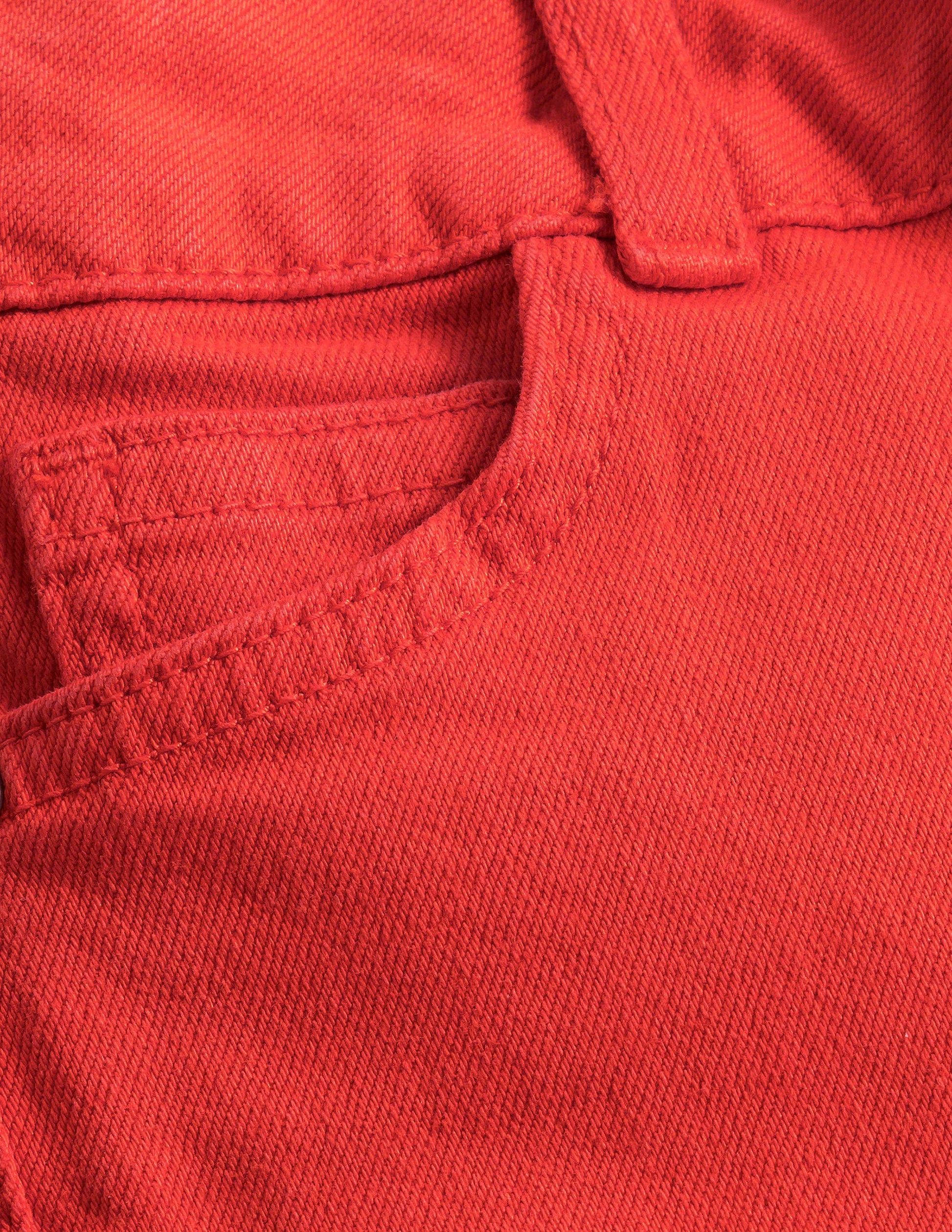 Kick Flare Jean-Mandarin Red-3