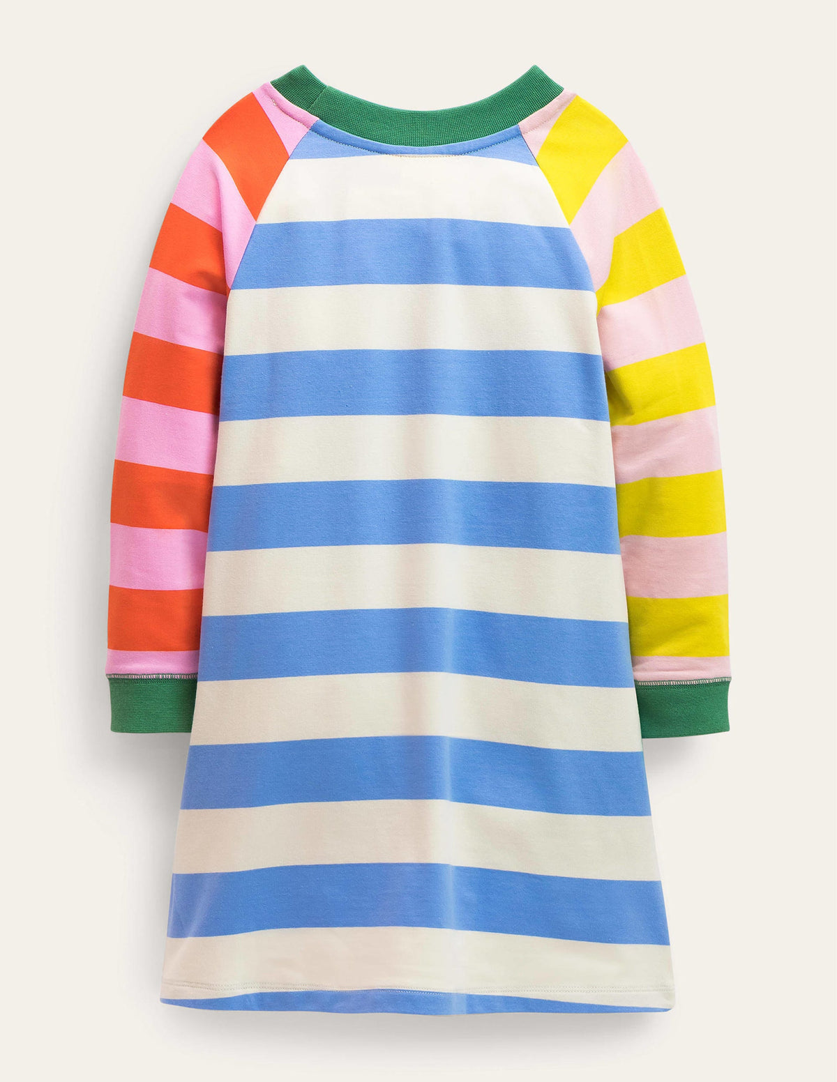 Sporty Raglan Dress-Provence Blue/Vanilla Pod-2