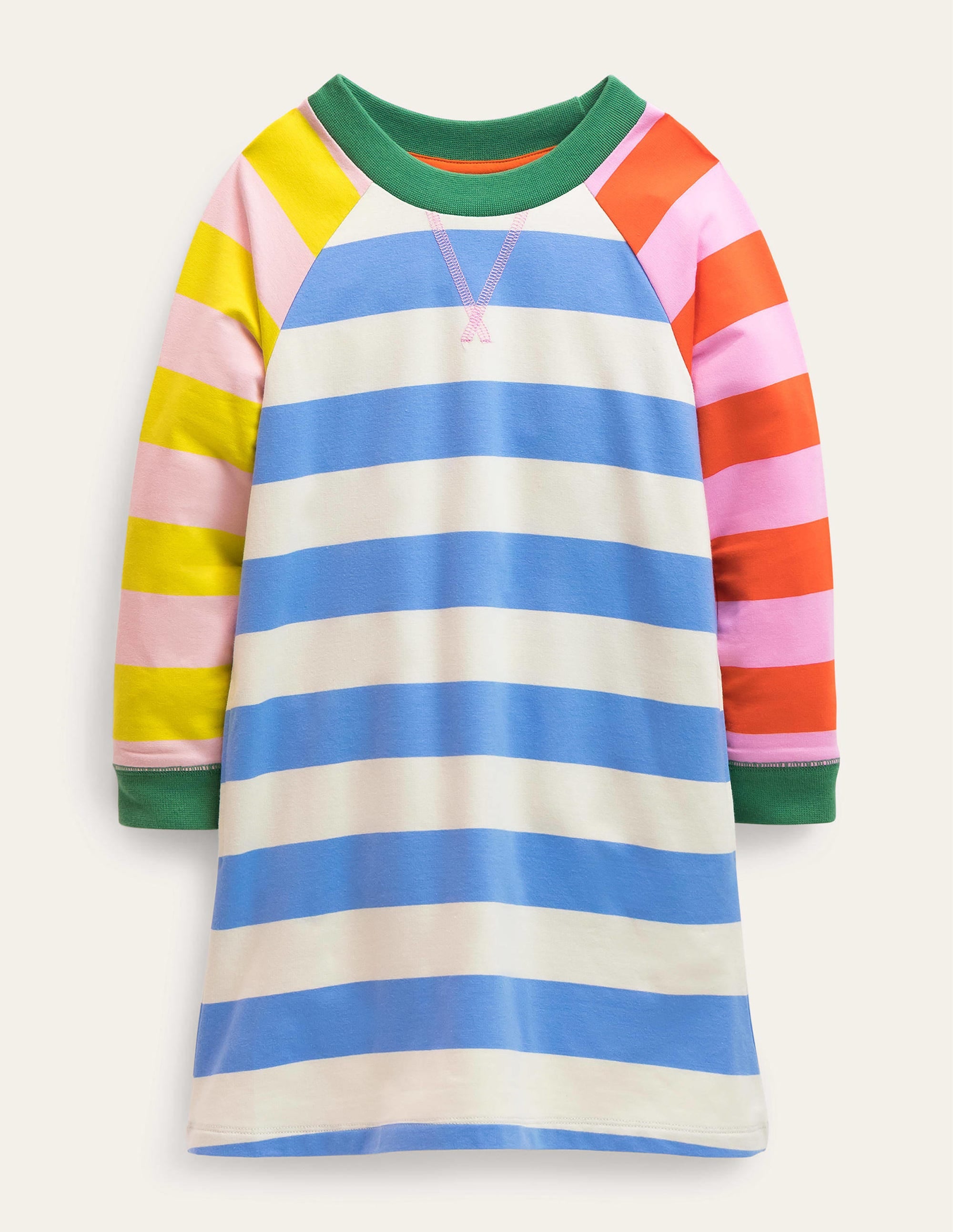 Sporty Raglan Dress-Provence Blue/Vanilla Pod - Image 1