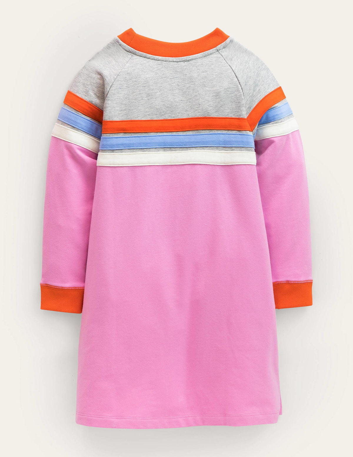 Sporty Raglan Dress-Lilac Chiffon Stripe - Image 2