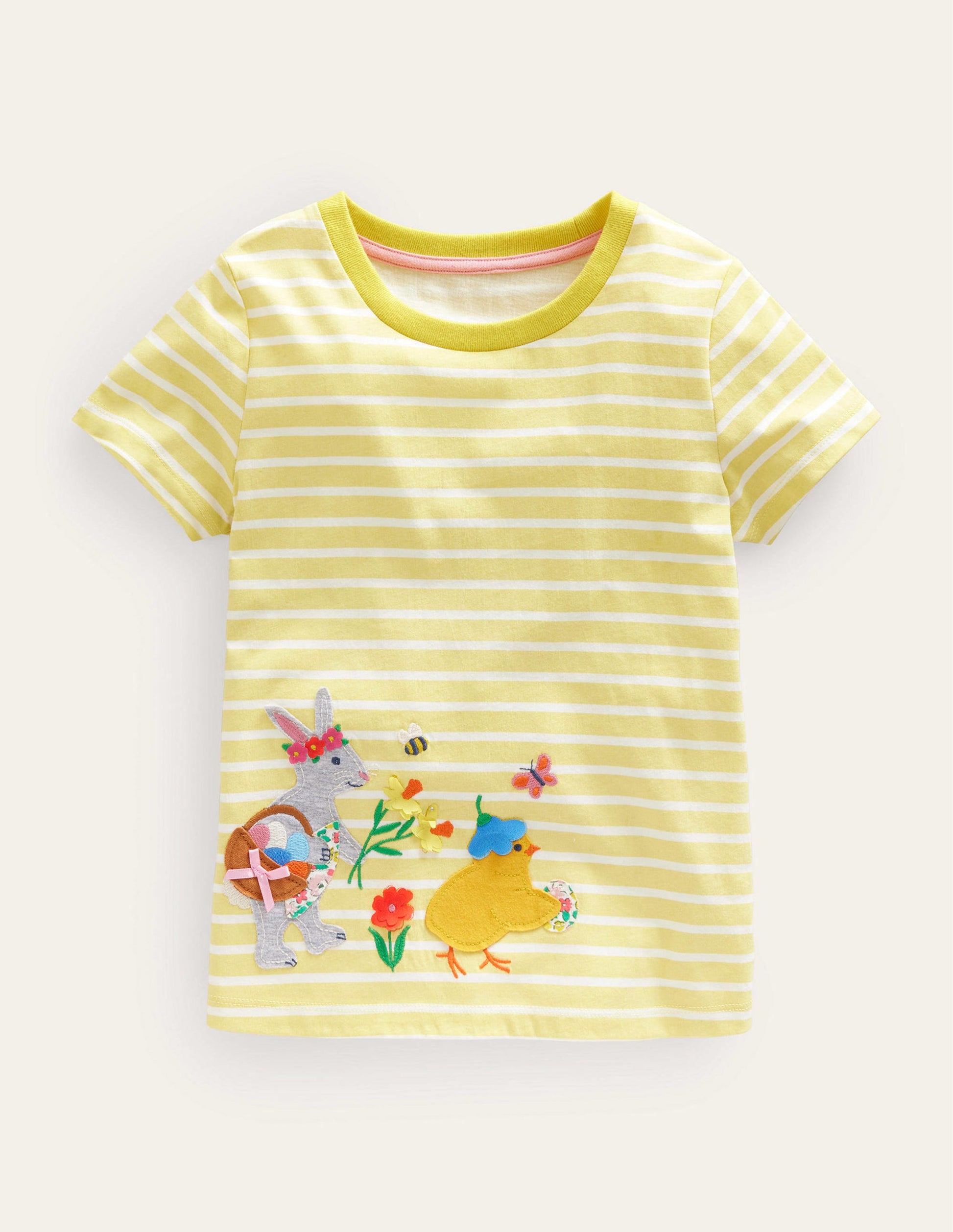 Flutter T-Shirt-Ivory/Soft Lemon Easter-1