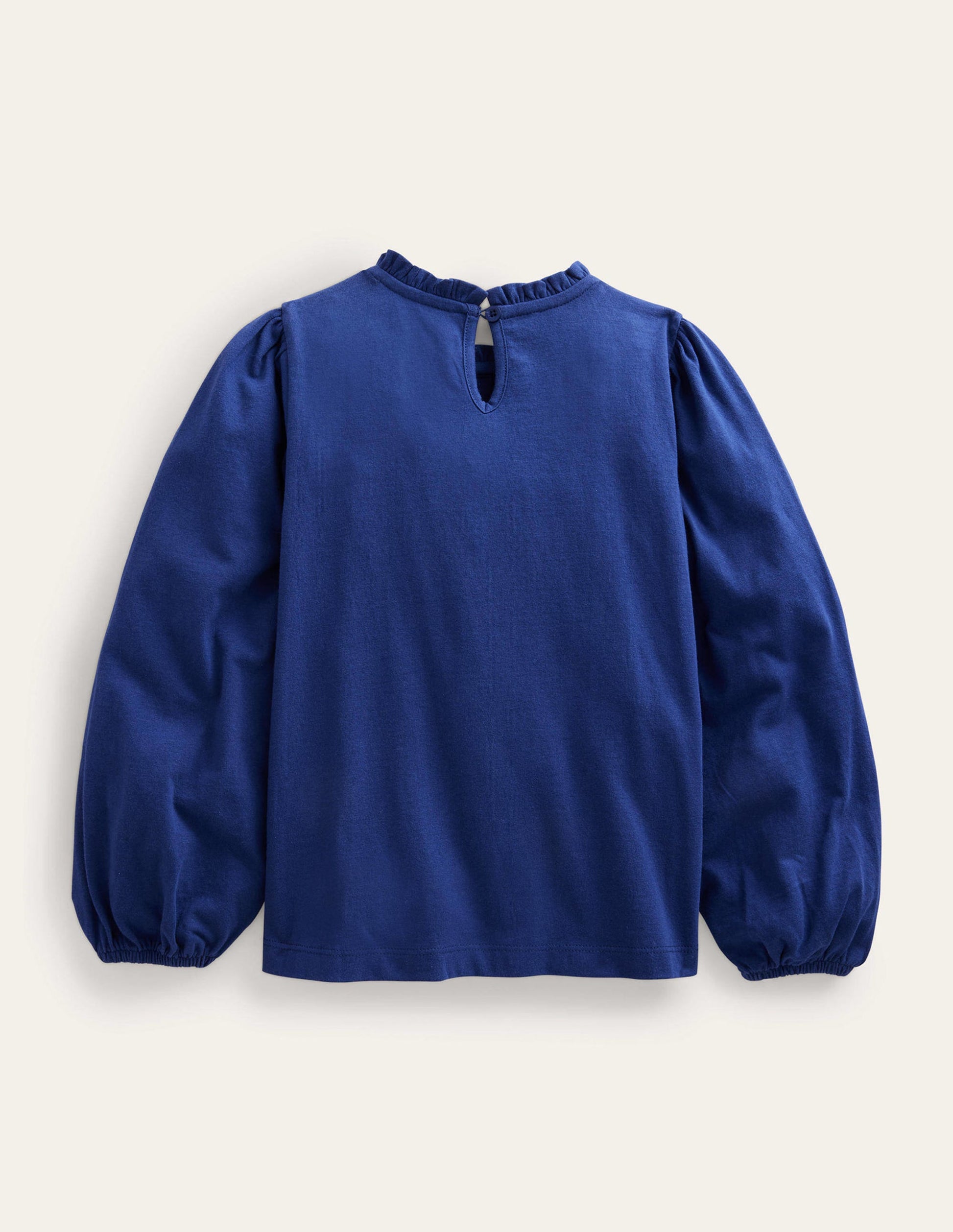 Lace Mix Jersey Top-Starboard Blue-2