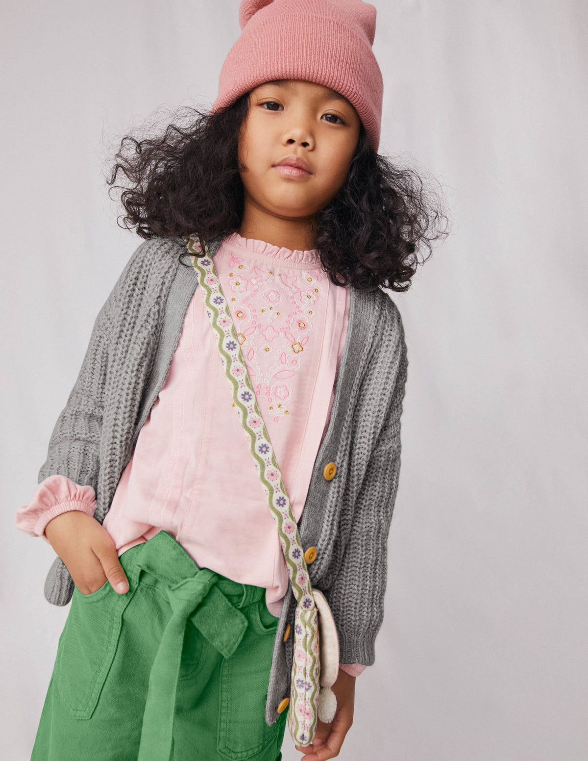 Lace Mix Jersey Top-Boto Pink - Image 4