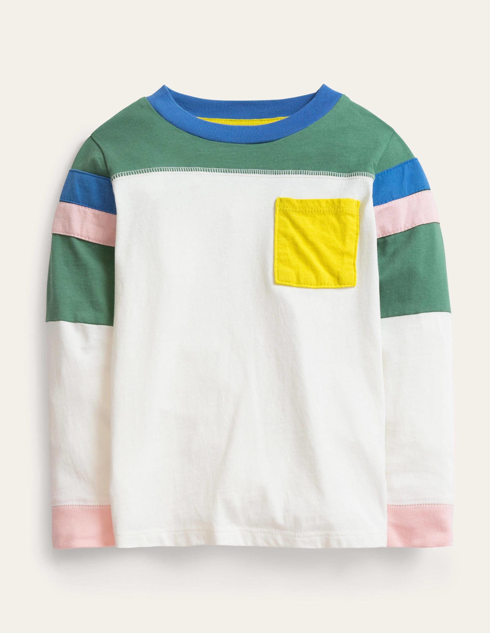 Colourblock T-shirt-Vanilla Pod - Image 1