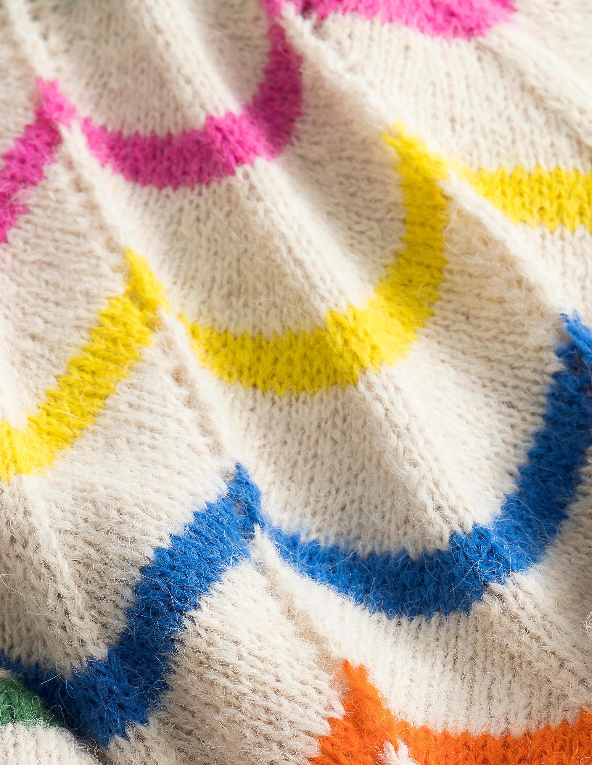 Fun Sweater-Ecru Marl Scallop Stripe - Image 3