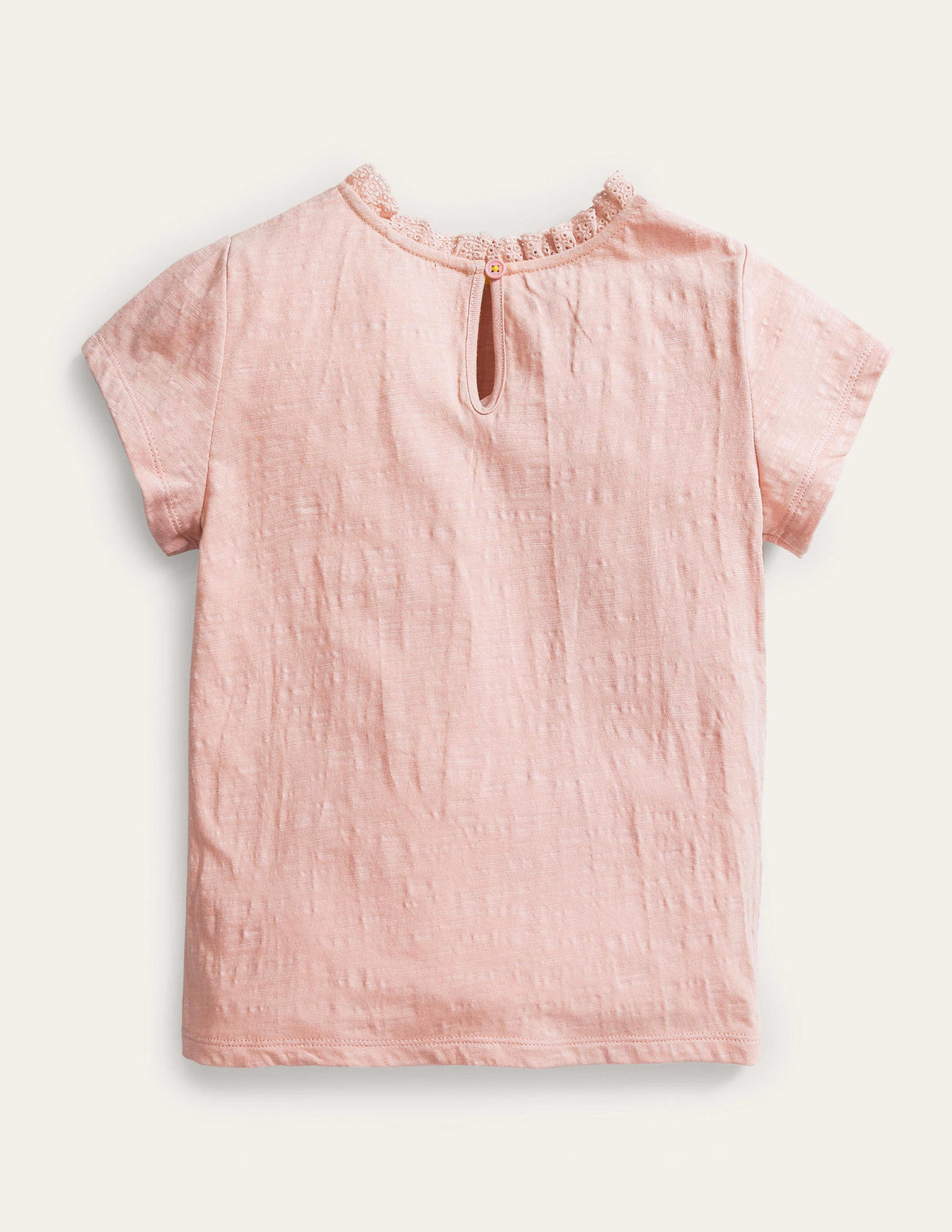 Broderie Pocket T-shirt-Boto Pink-2