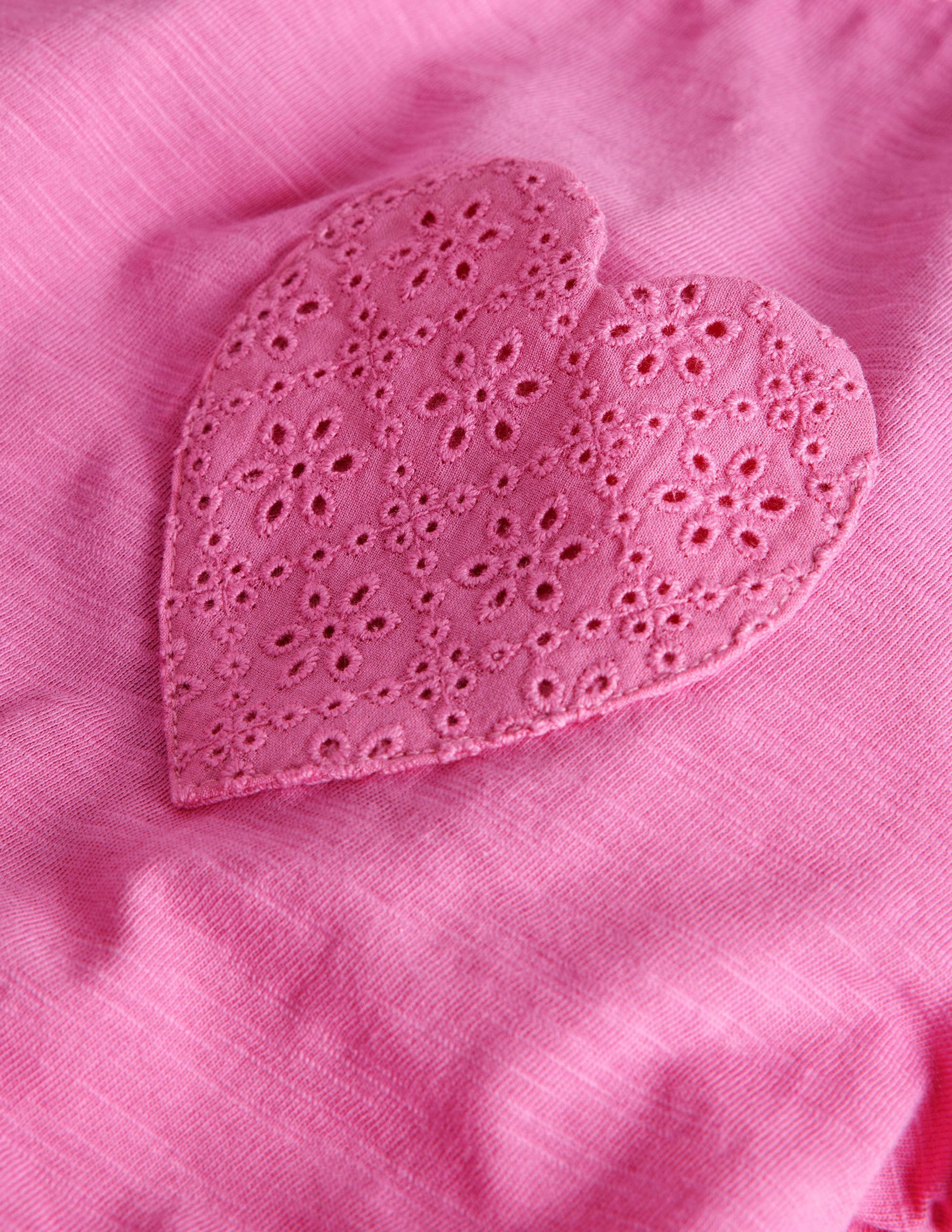 Broderie Pocket T-shirt-Tickled Pink - Image 3