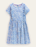 Frilly Twirly Dress-Penzance Blue Hearts