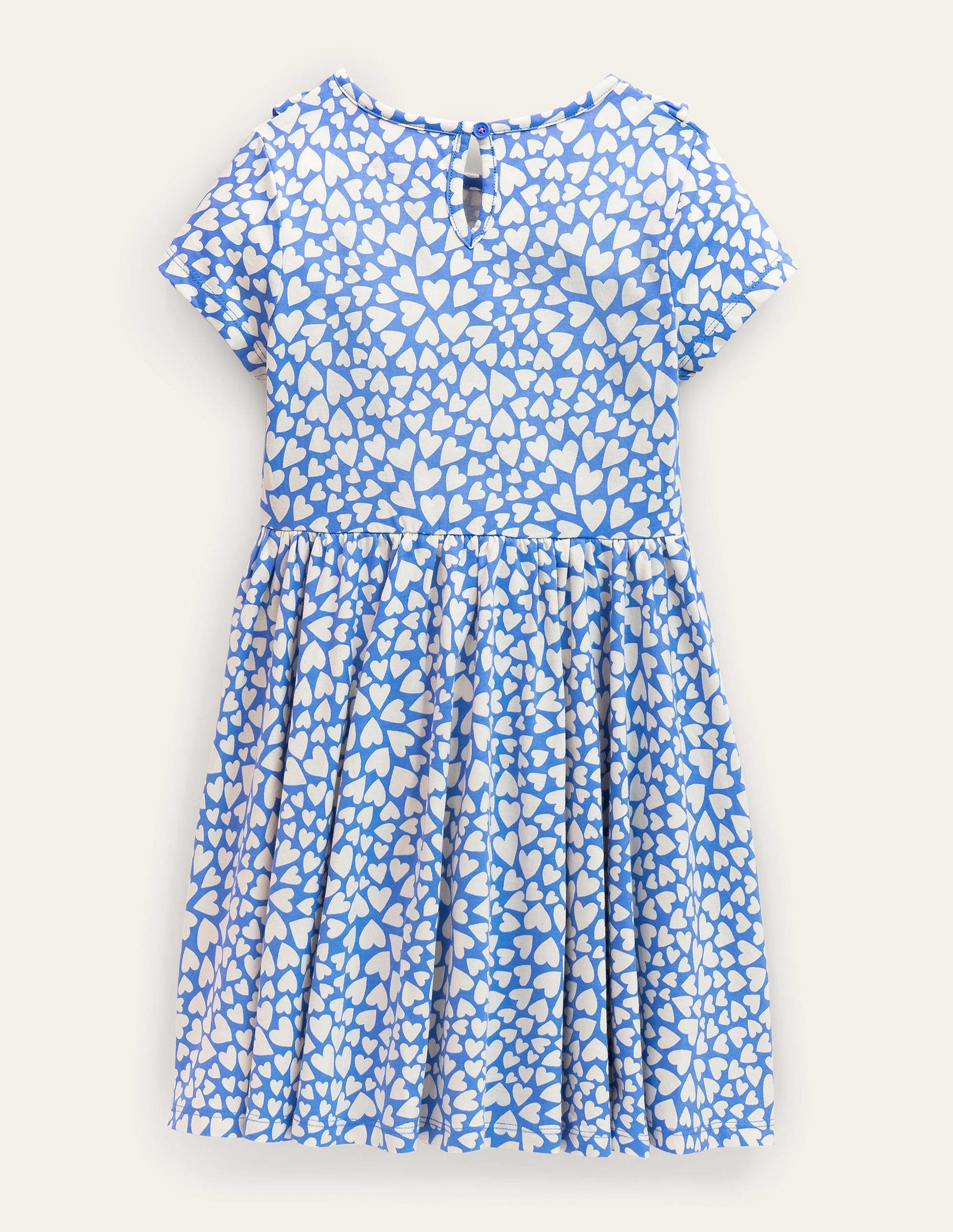 Frilly Twirly Dress-Penzance Blue Hearts-2