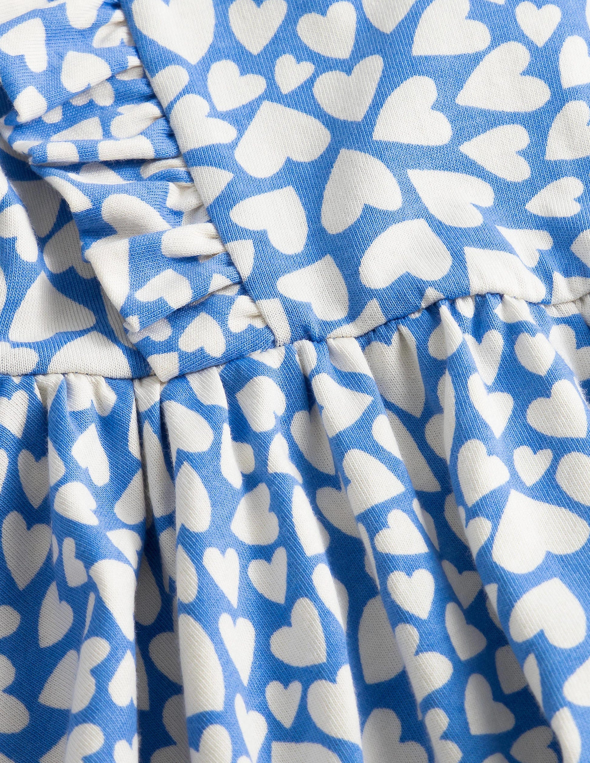 Frilly Twirly Dress-Penzance Blue Hearts-3